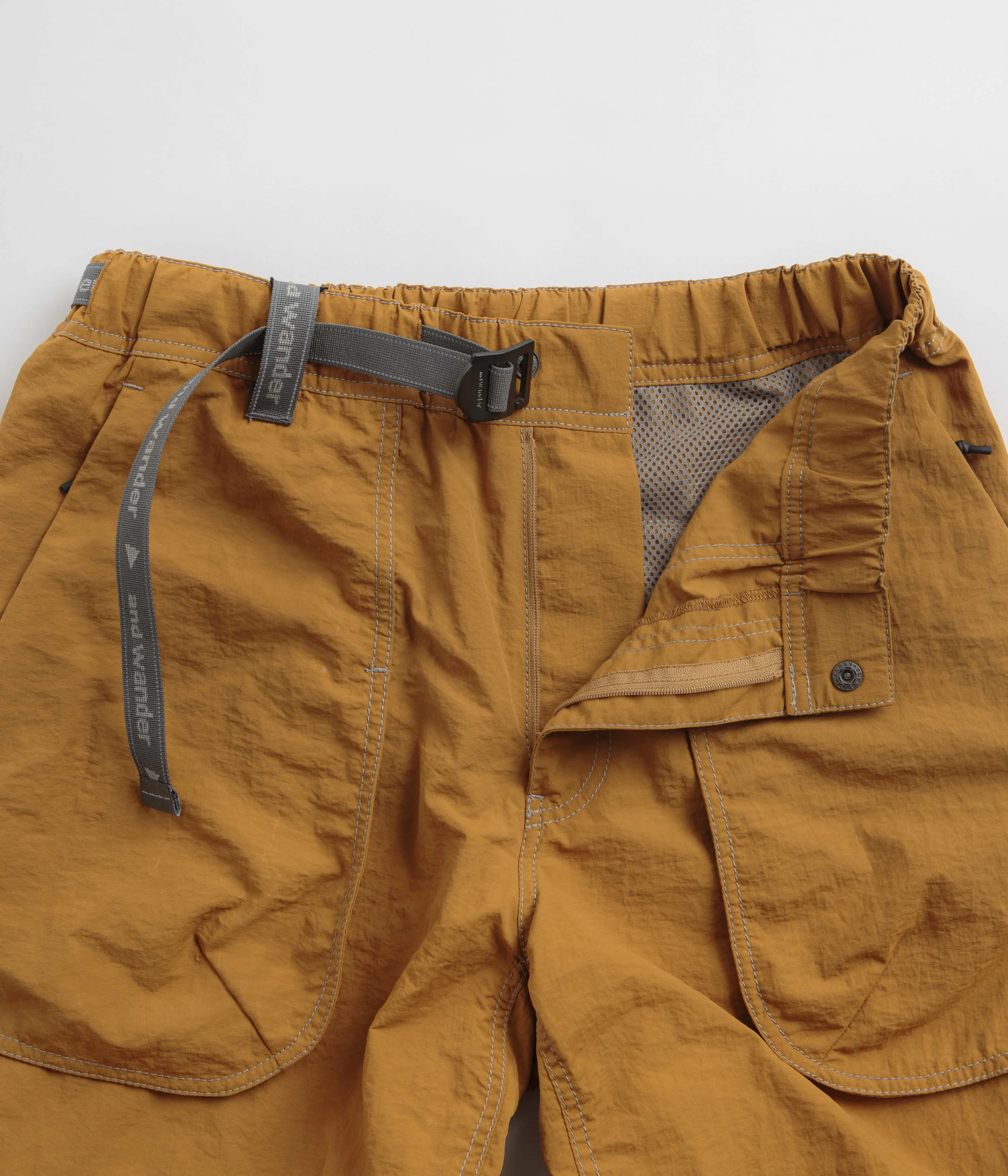 and wander Ny Taffeta Hiker 2Way Pants - Yellow