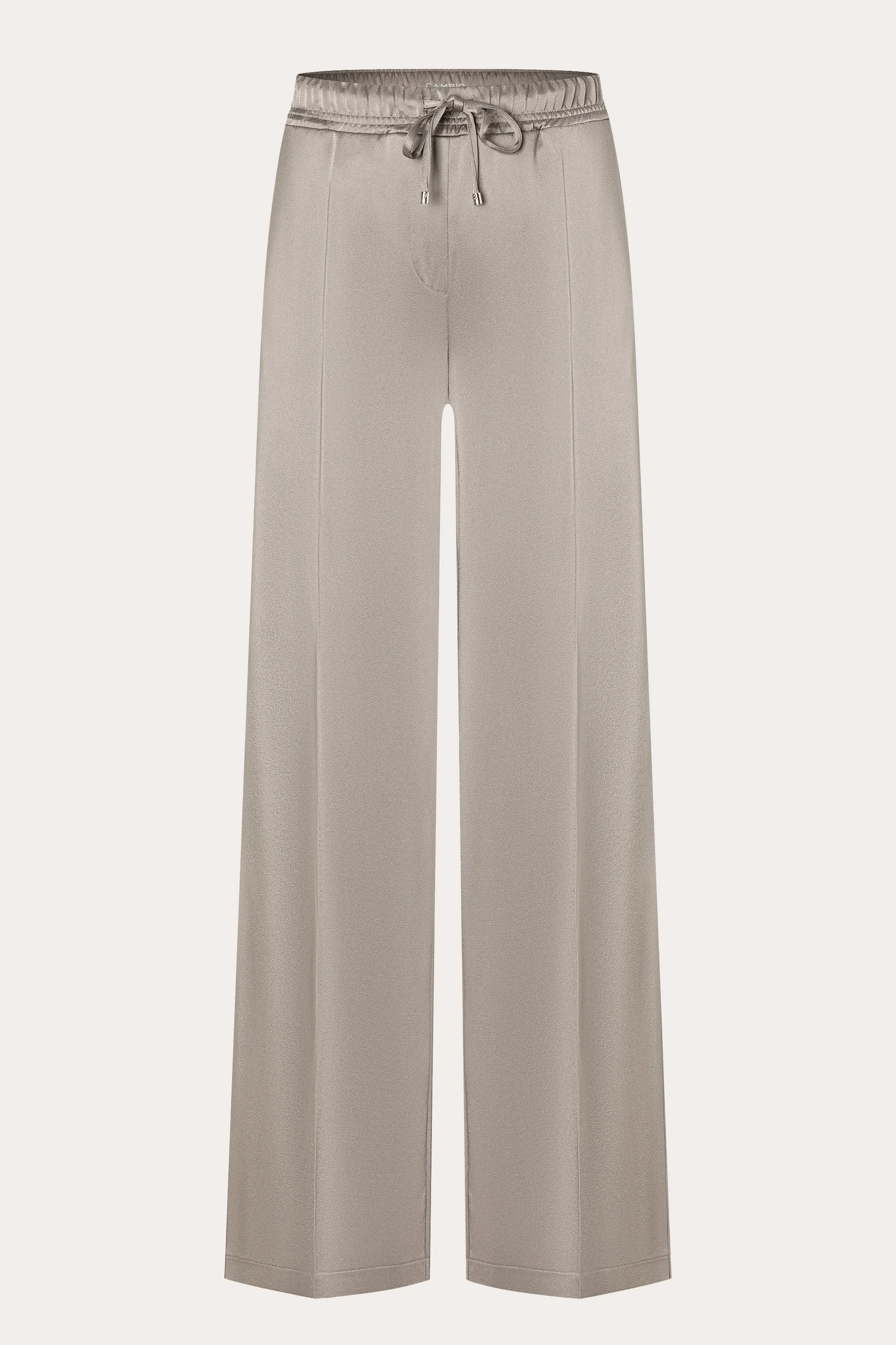 Avril Wide Leg Trousers - Silver Marble