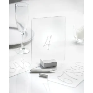 Bridal Shower Table Sign With Stencils, Luxurious Shower Collection