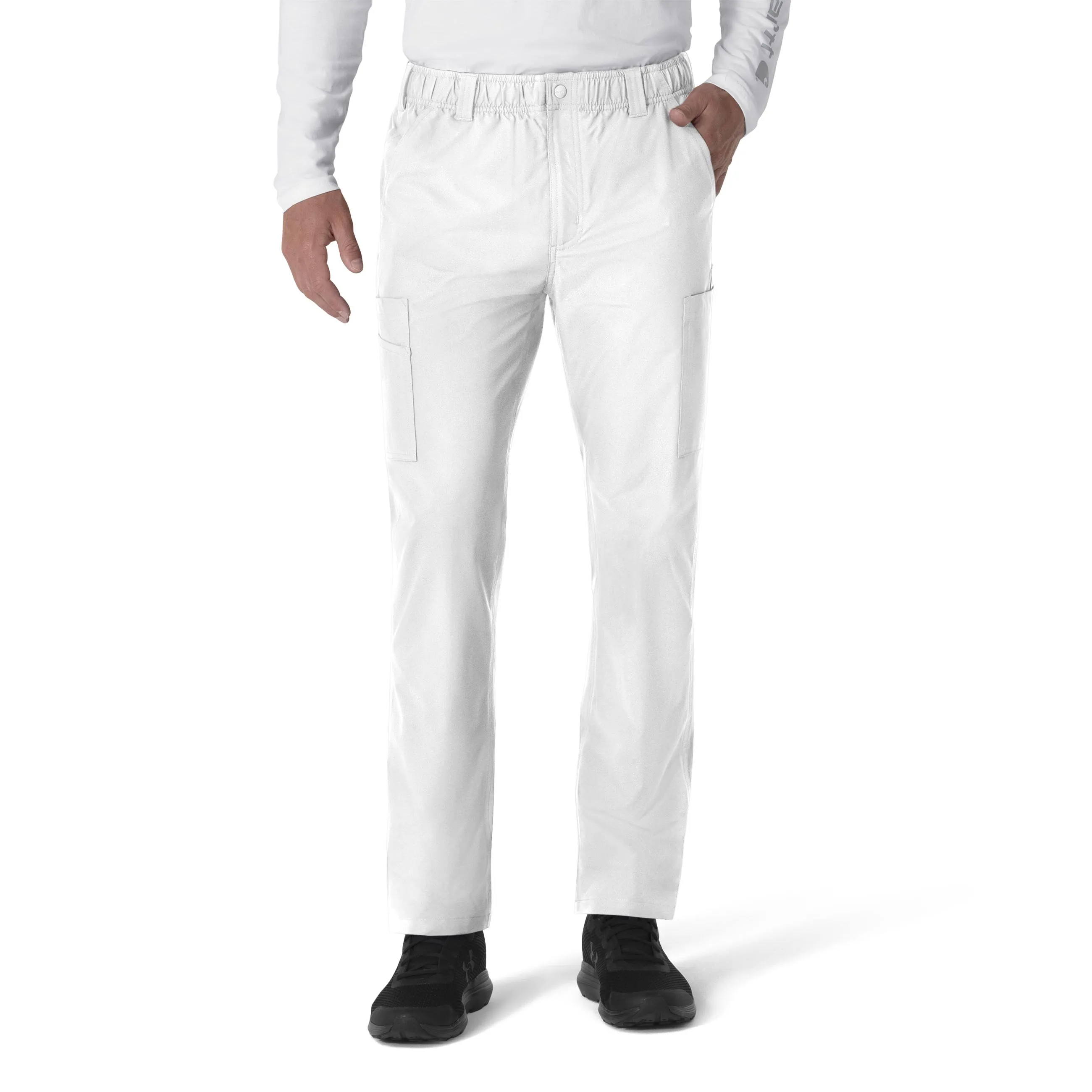 Carhartt Force Essentials Men's Straight Leg Cargo Scrub Pant - White