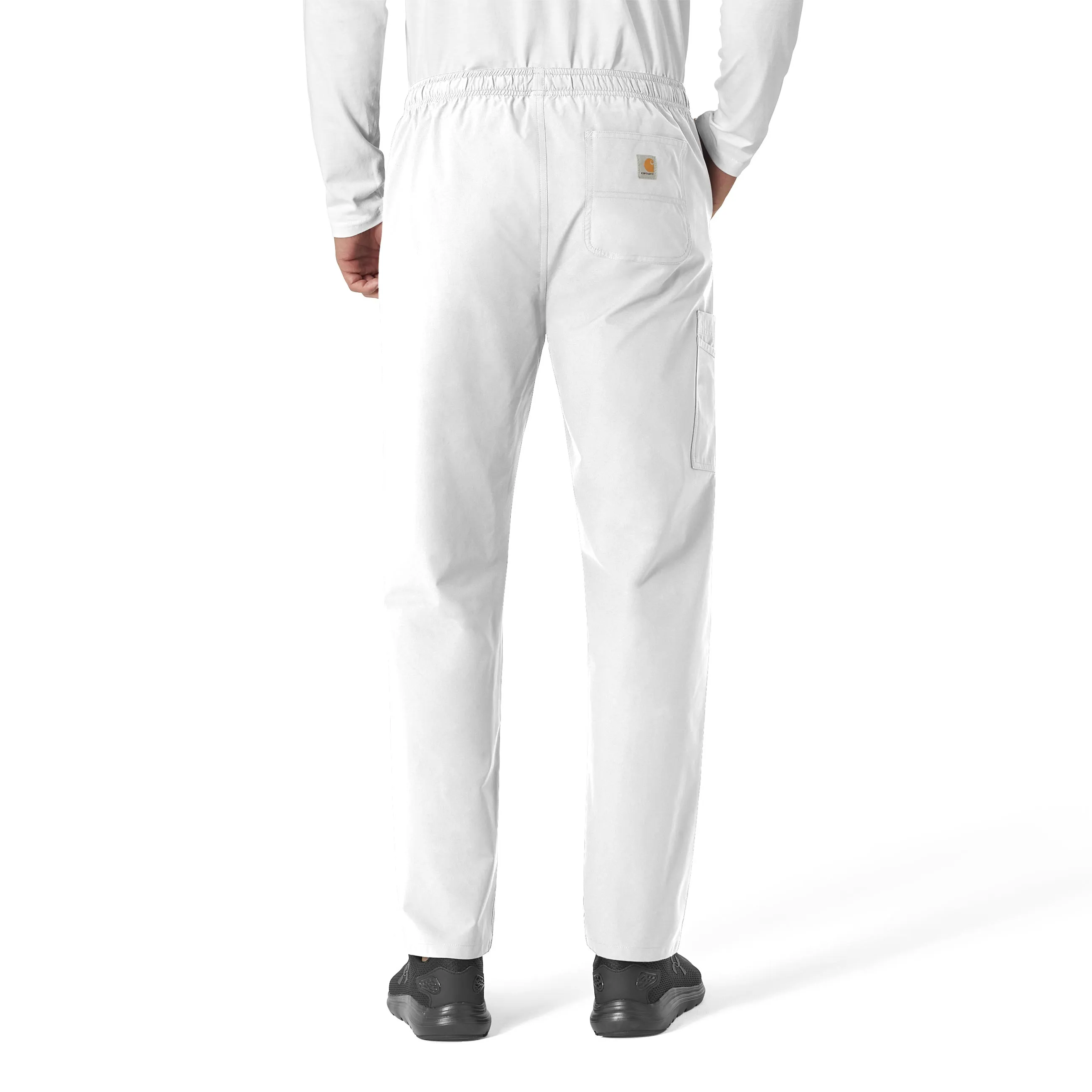 Carhartt Force Essentials Unisex Elastic Waist Cargo Scrub Pant - White