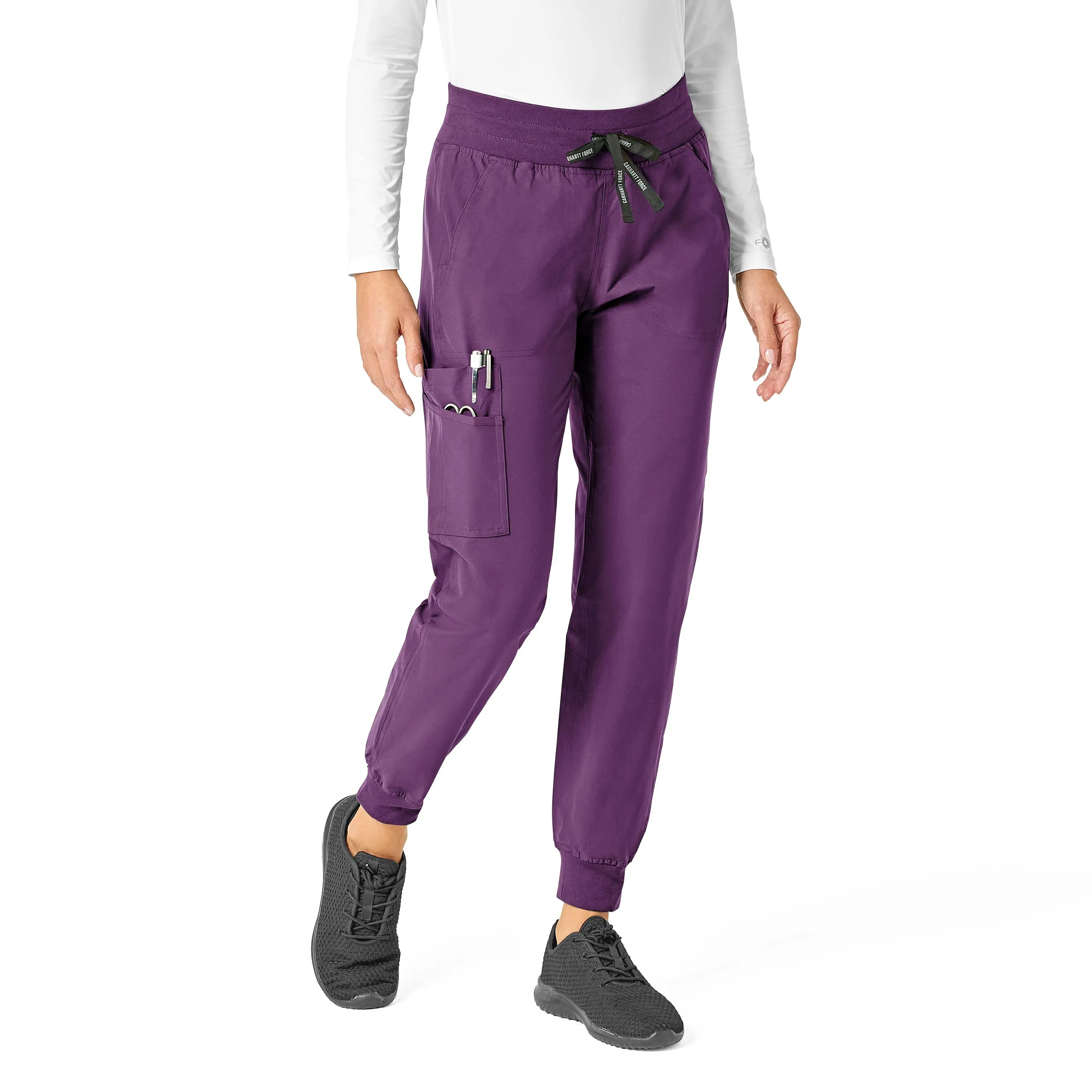 Carhartt Force Essentials Women's Jogger Scrub Pant - Eggplant