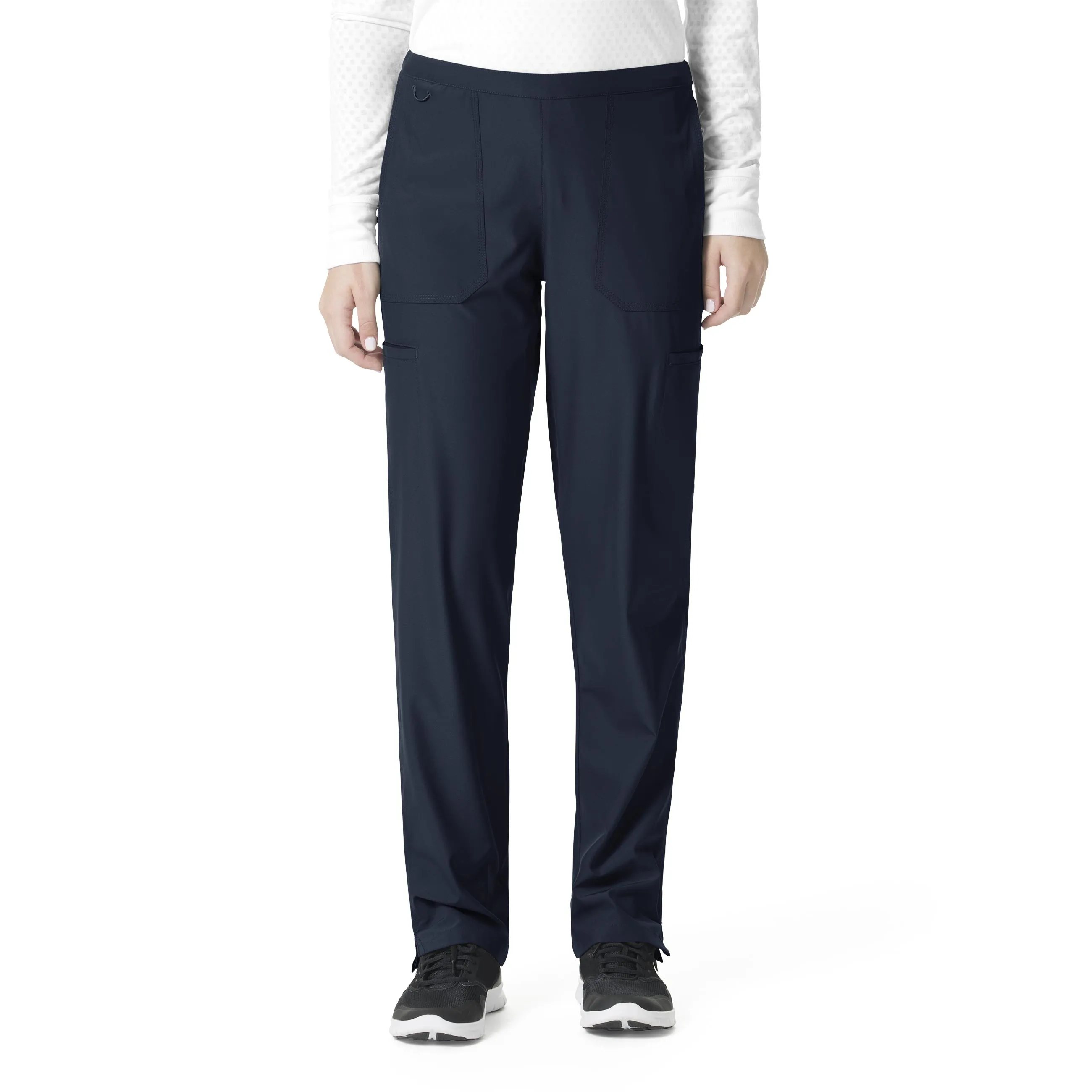 Carhartt Force Liberty Women's Flat Front Straight Leg Scrub Pant - Navy