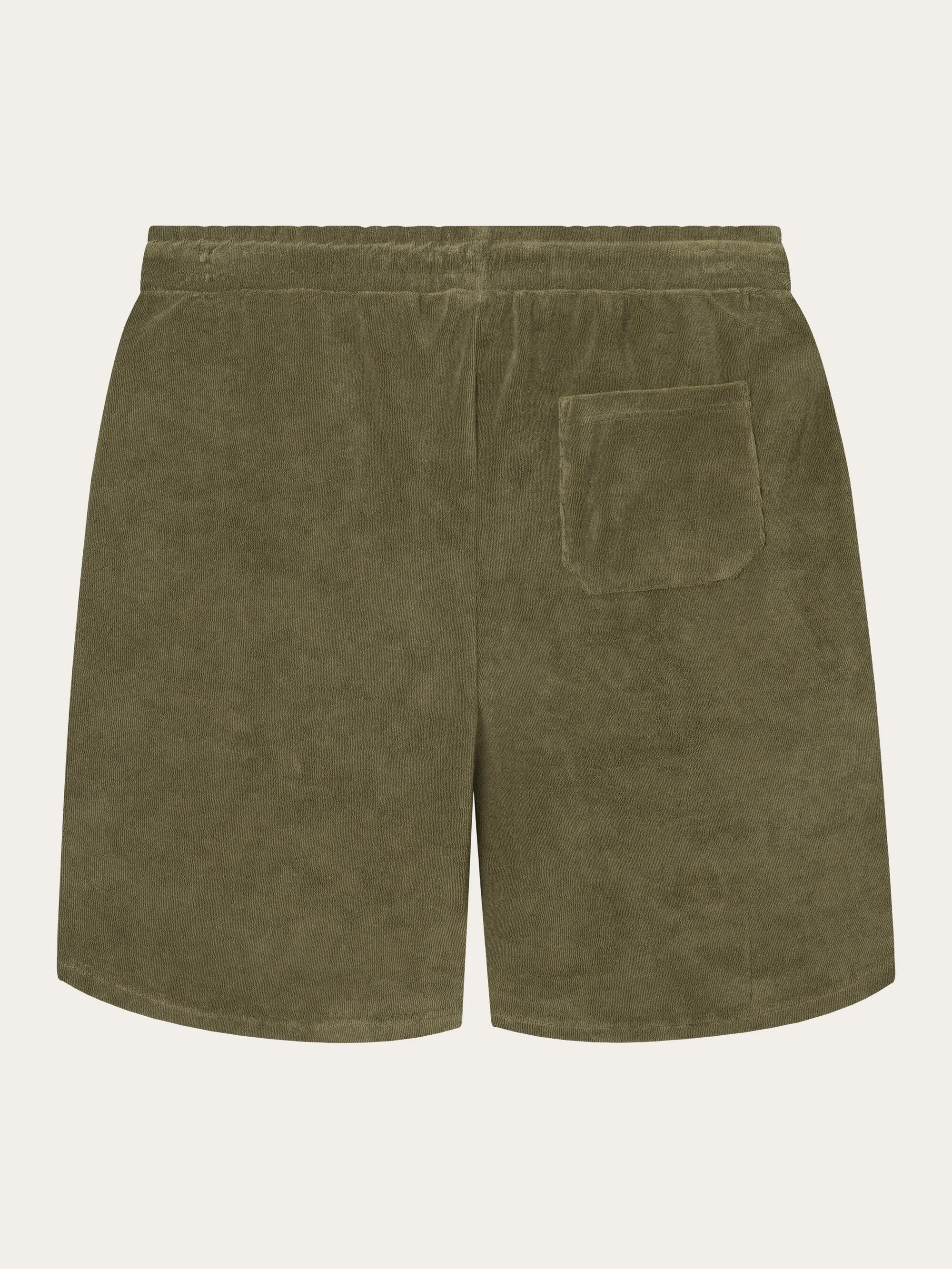 Casual terry shorts - Burned Olive