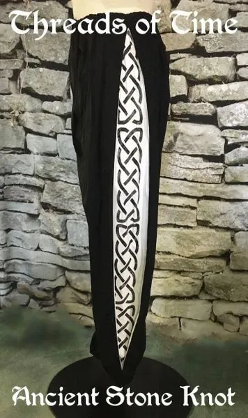 Celtic Duster Outfit - 3 garments in white/black/silver