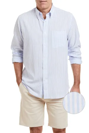 Chase Shirt Linen Blue Stripe