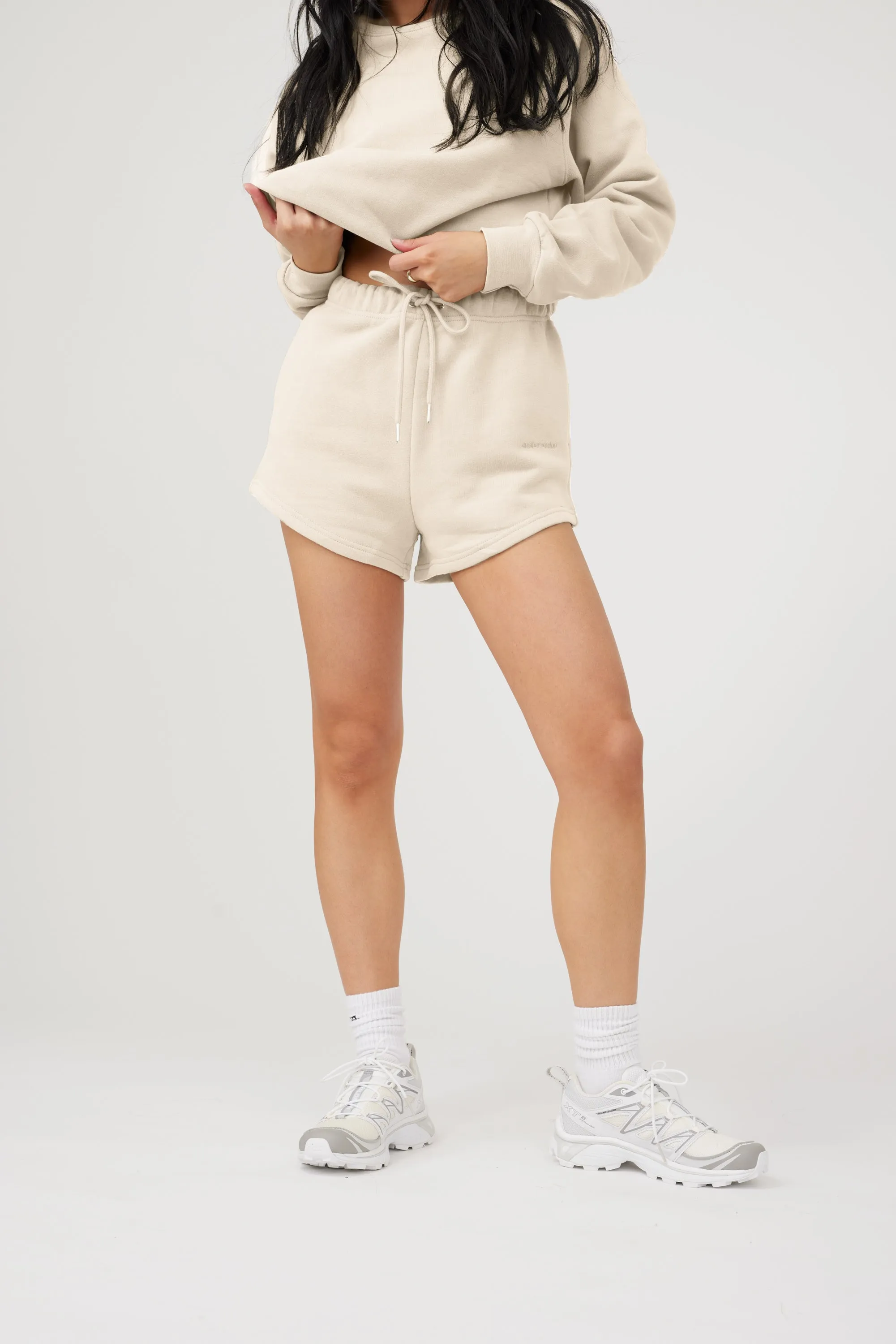 CLASSIC SWEAT SHORTS - BONE