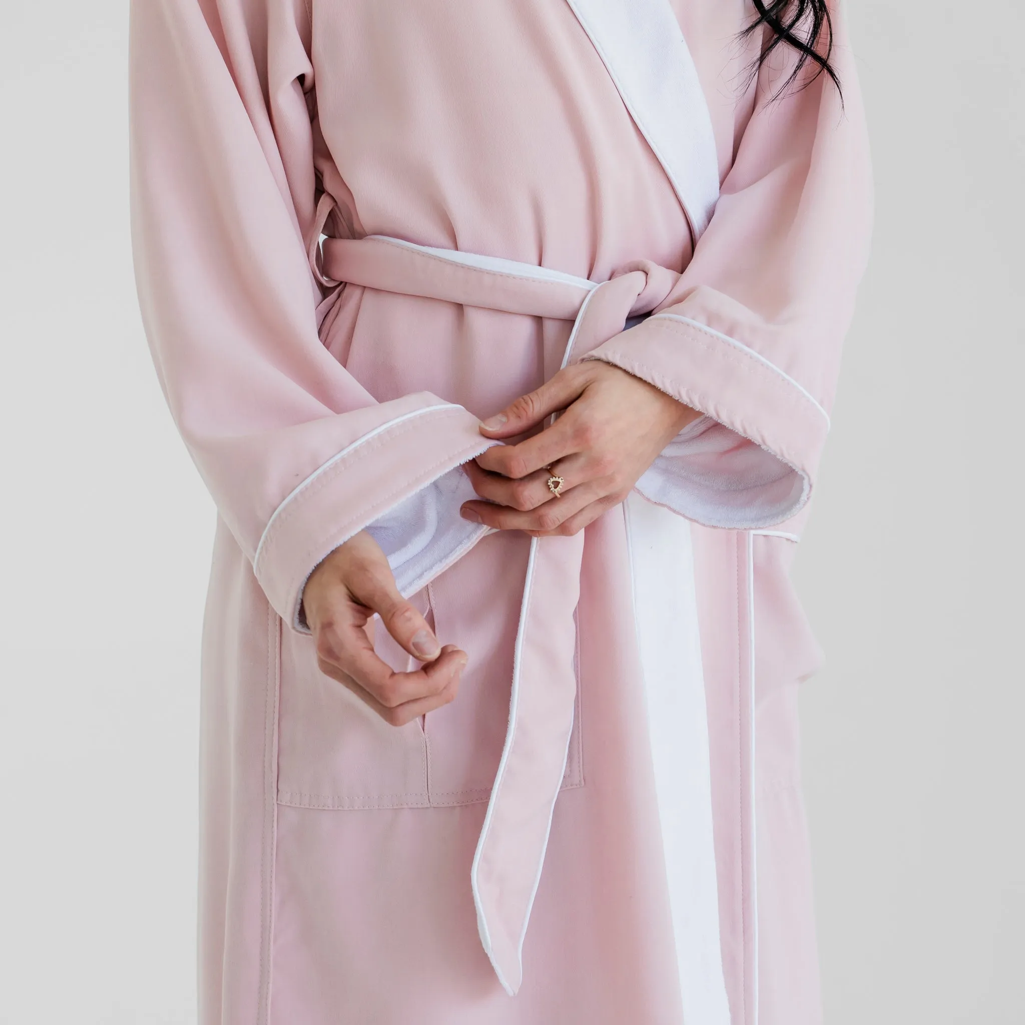 Classic Terry Cloth Spa Robe - Rose