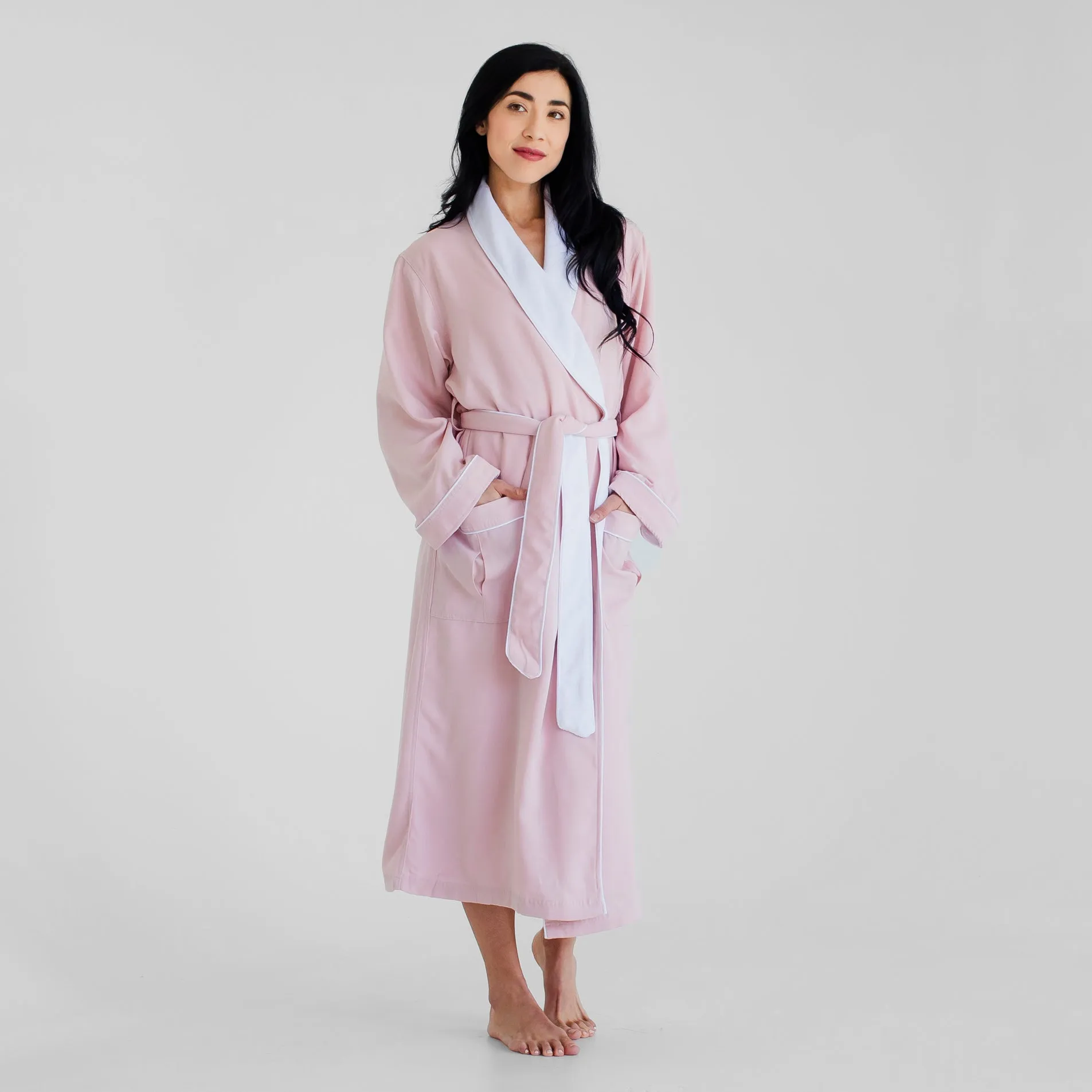 Classic Terry Cloth Spa Robe - Rose