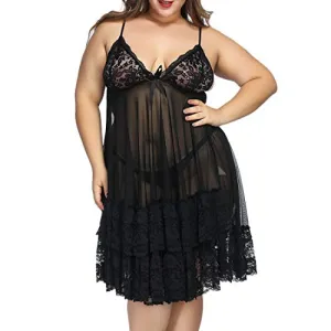 Deep V Neck Nightwear Lingerie