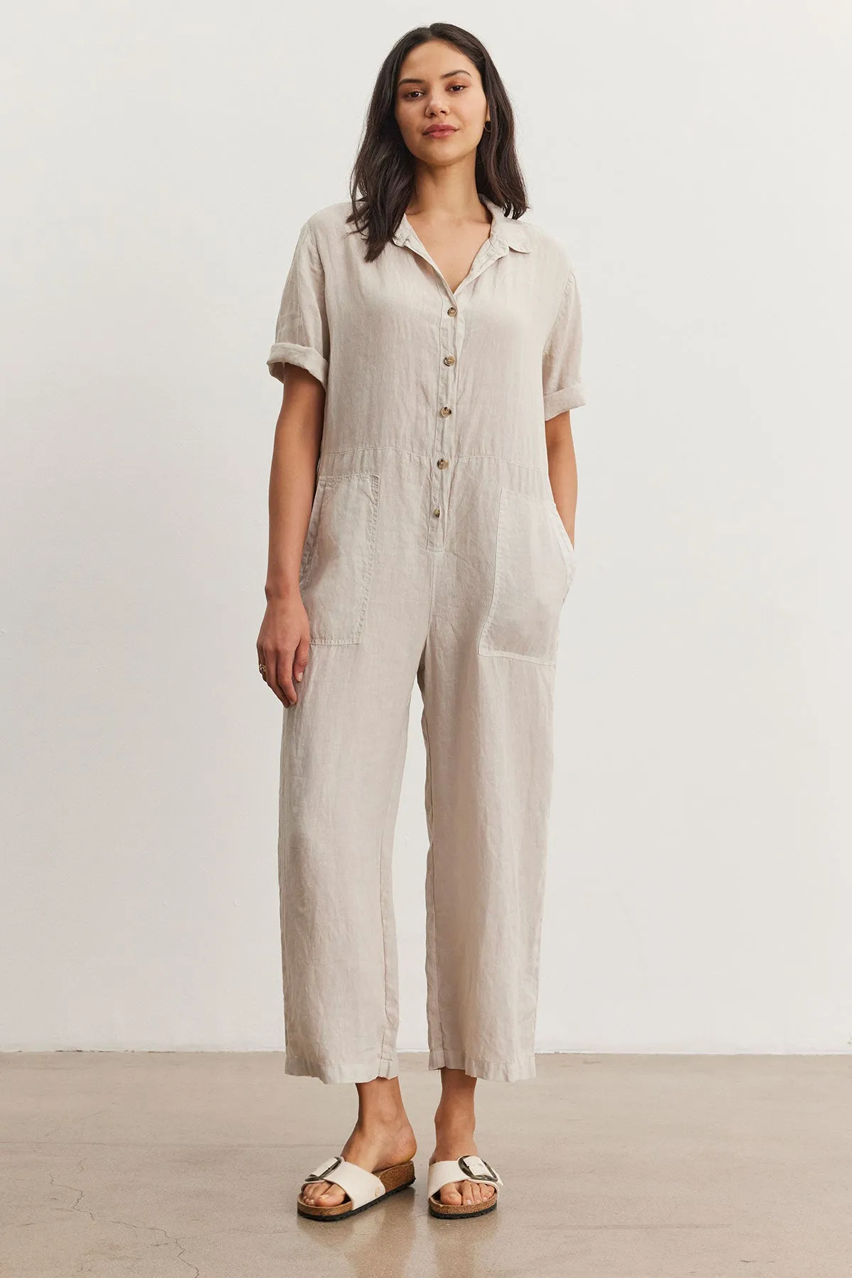 DELILAH LINEN JUMPSUIT