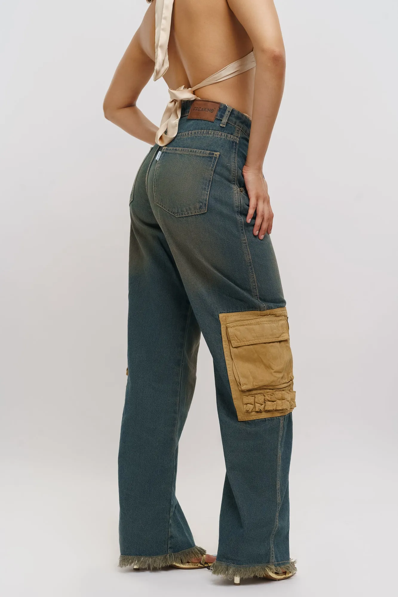 Denim Wearied Vintage Cargo