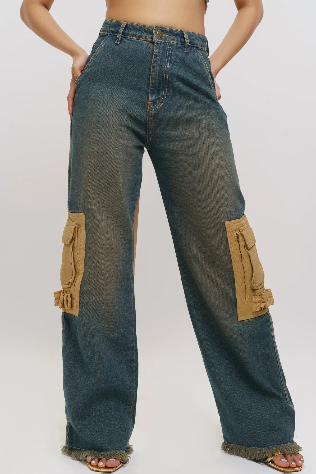 Denim Wearied Vintage Cargo