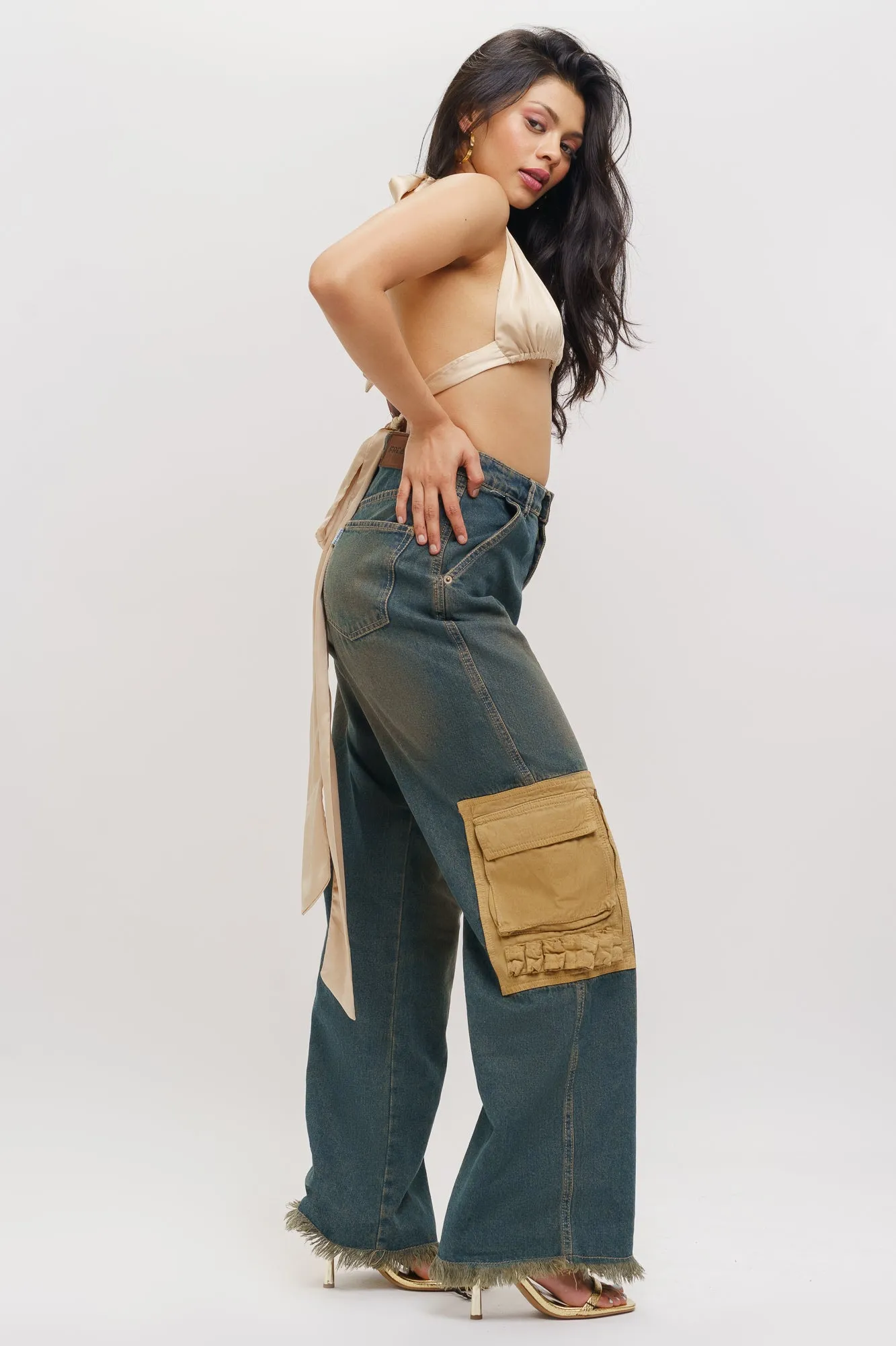 Denim Wearied Vintage Cargo