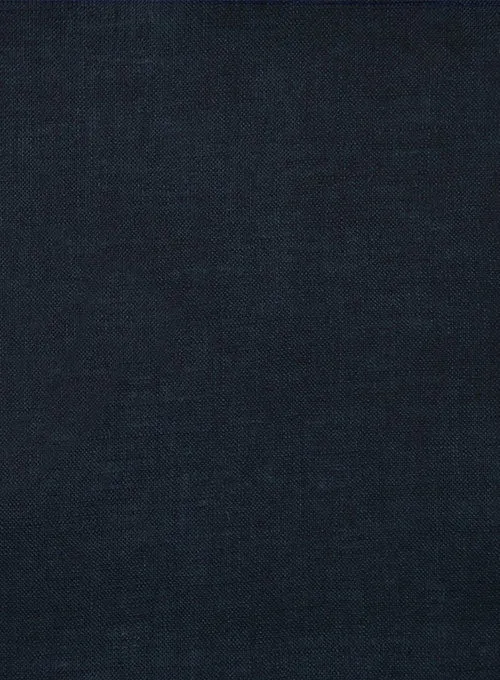 European Dark Blue Linen Shirt