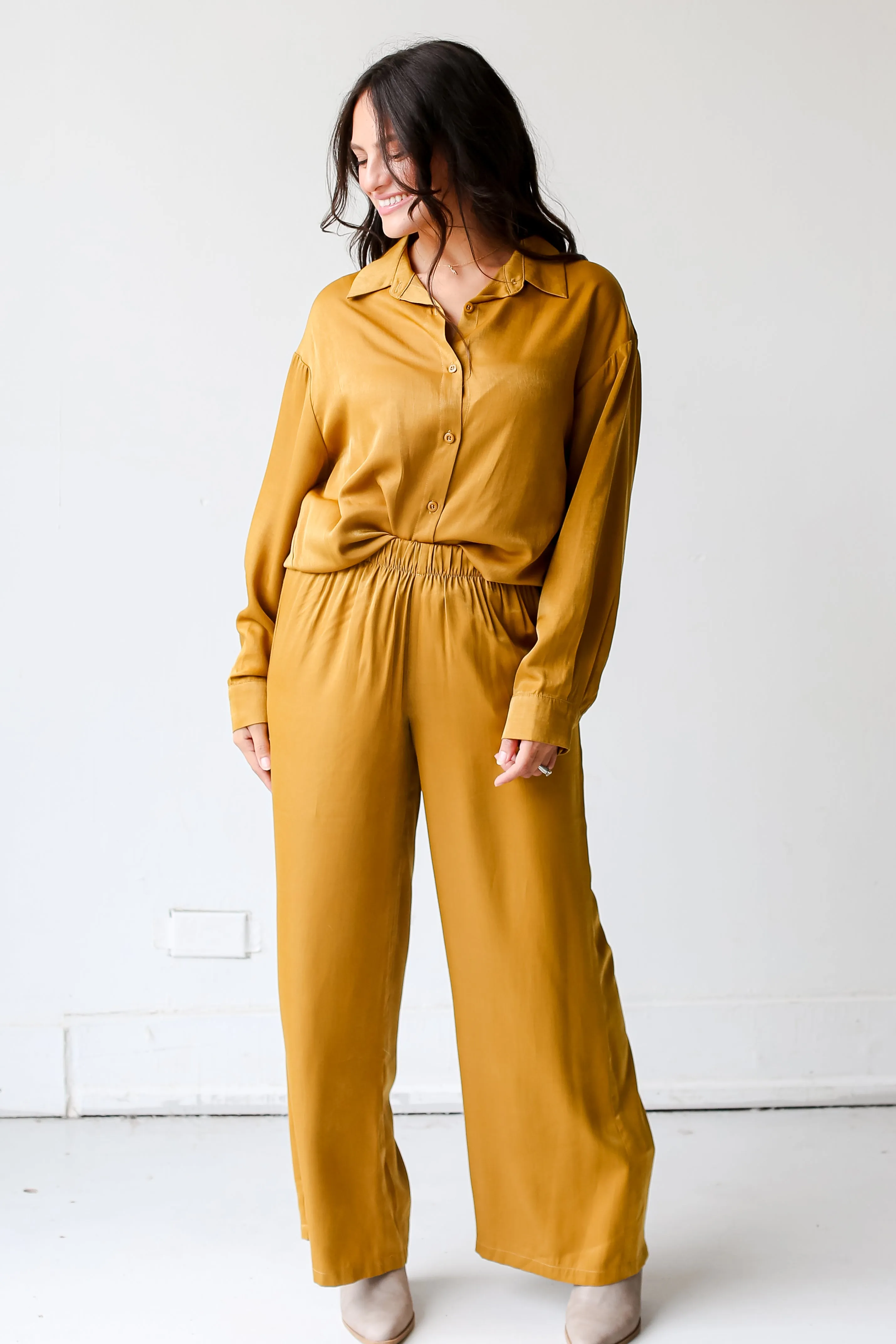 FINAL SALE - Serene Beauty Wide Leg Pants