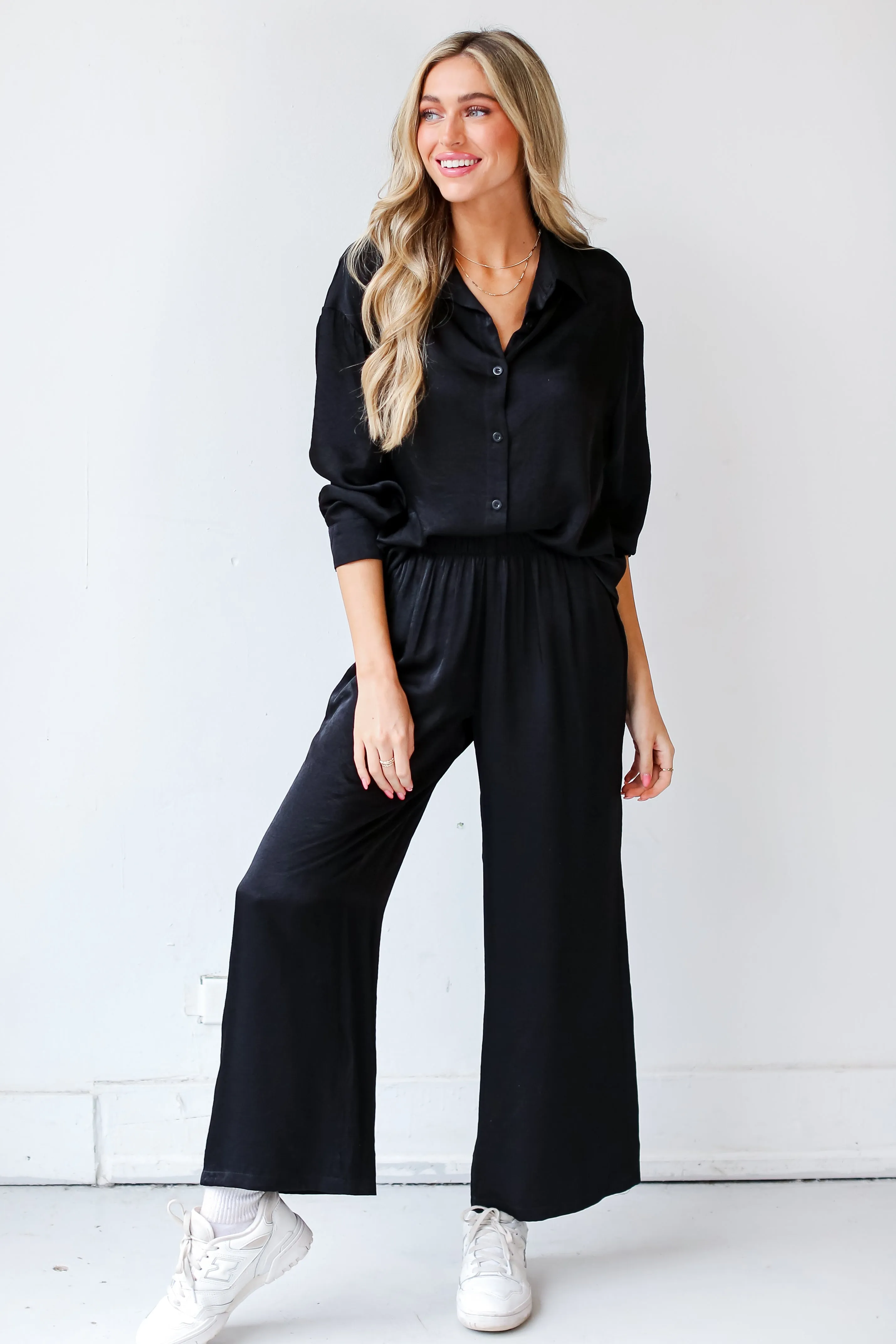 FINAL SALE - Serene Beauty Wide Leg Pants