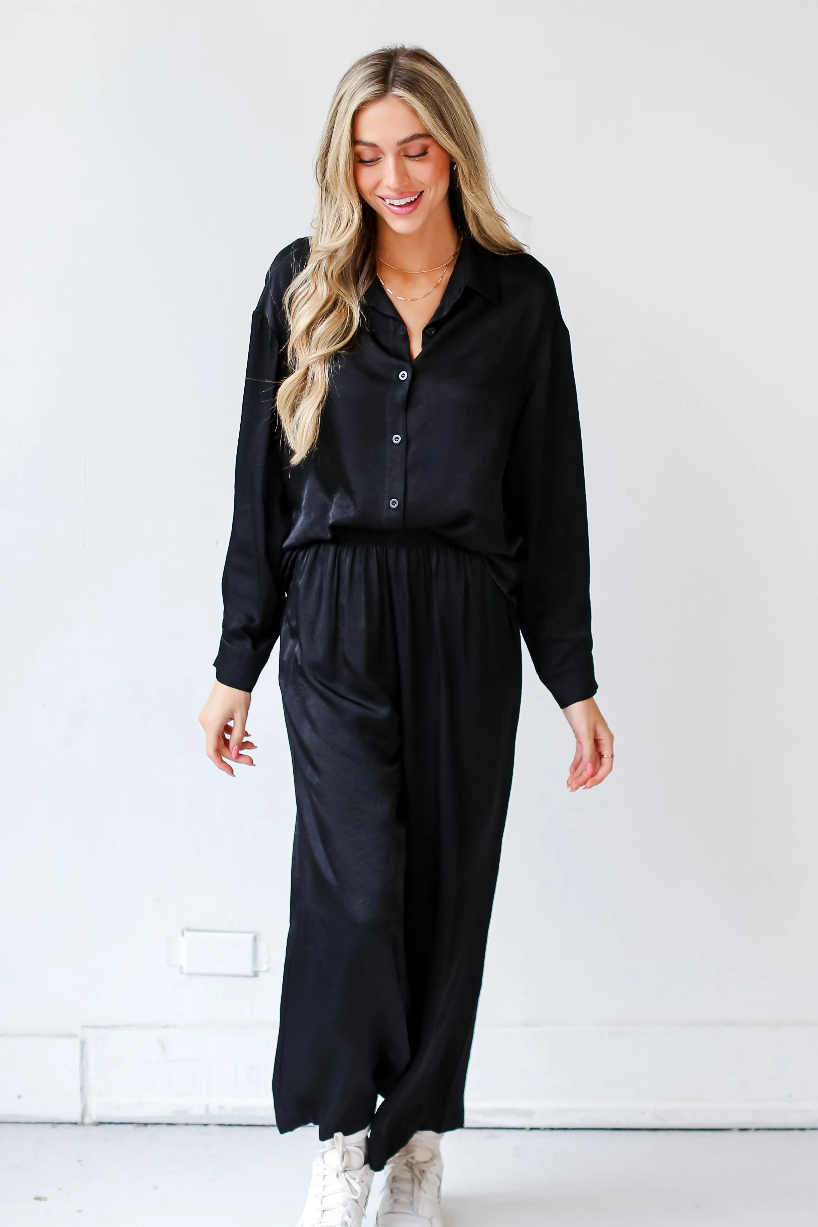 FINAL SALE - Serene Beauty Wide Leg Pants