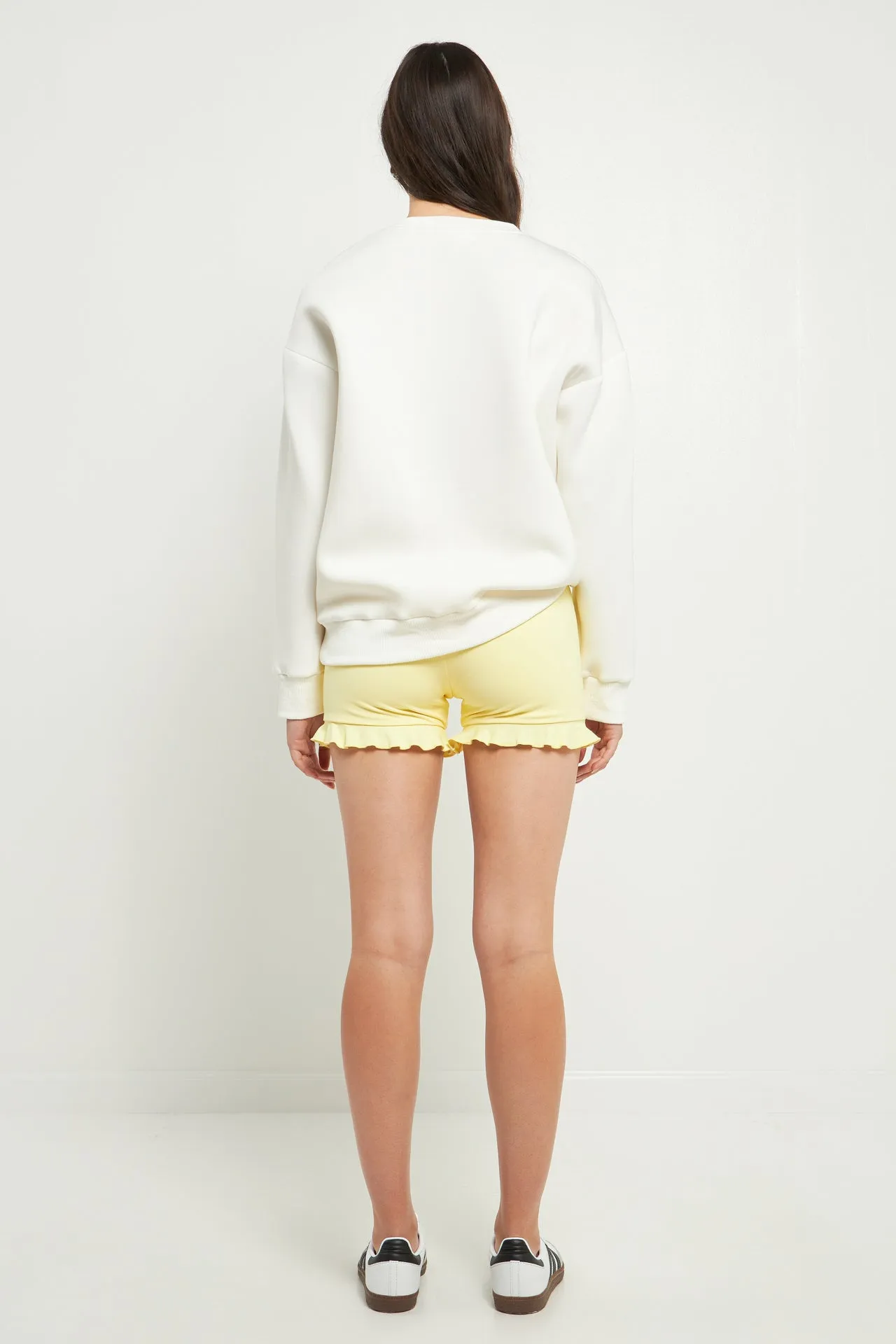 Grey Lab - Biker Shorts with Ruffle