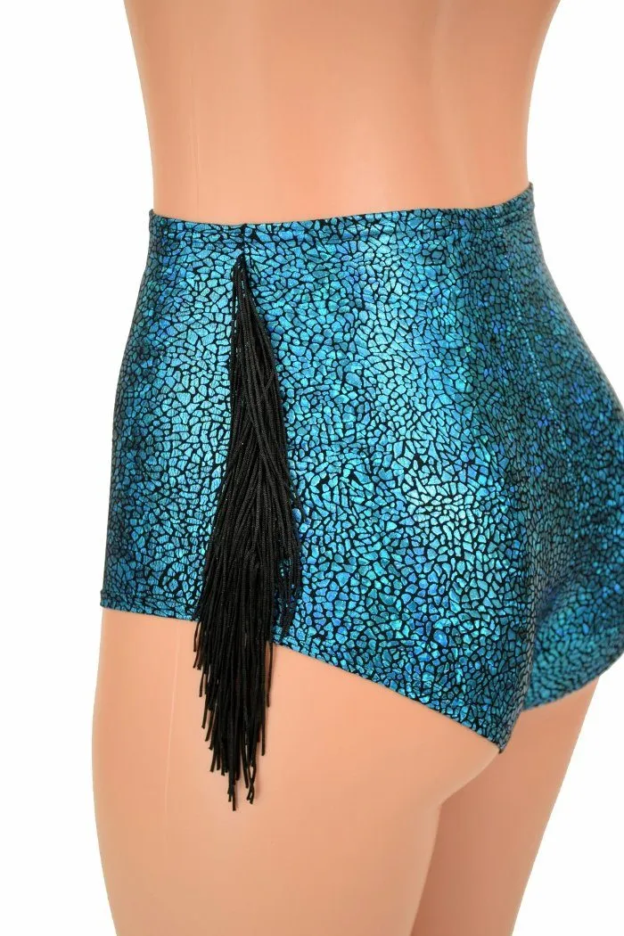 High Waist Fringe "Siren" Shorts