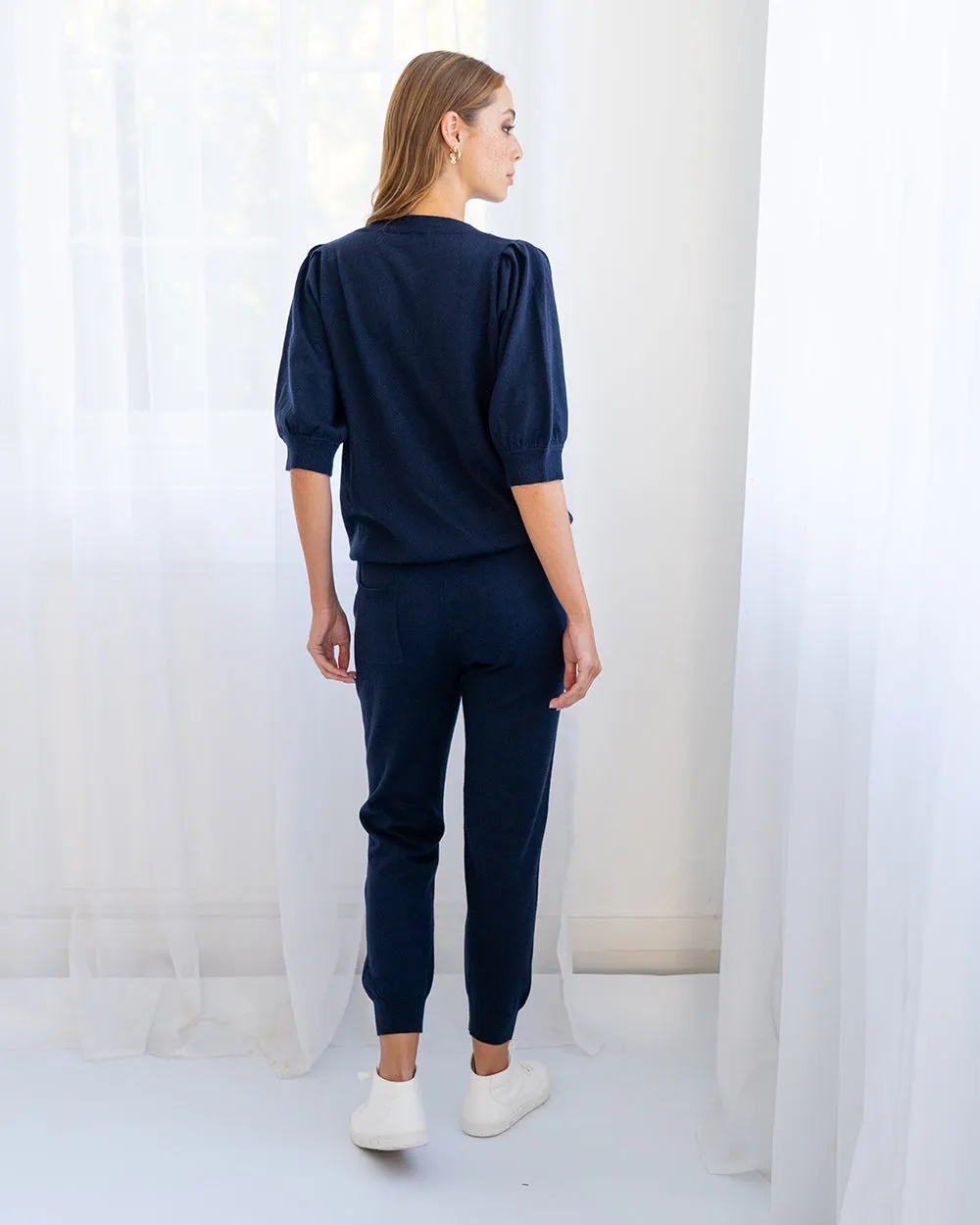 Ivy Track Pant - Navy