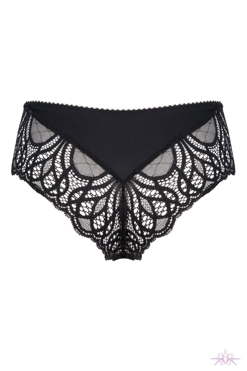 Jolidon Angels Black Lace Brazilian Knicker