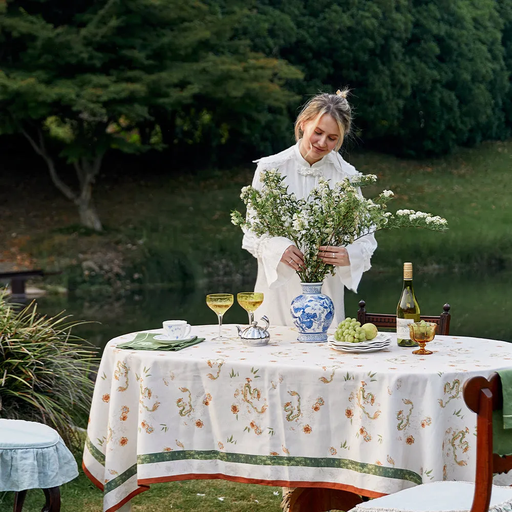 Ling Custom Waterproof Linen Tablecloth