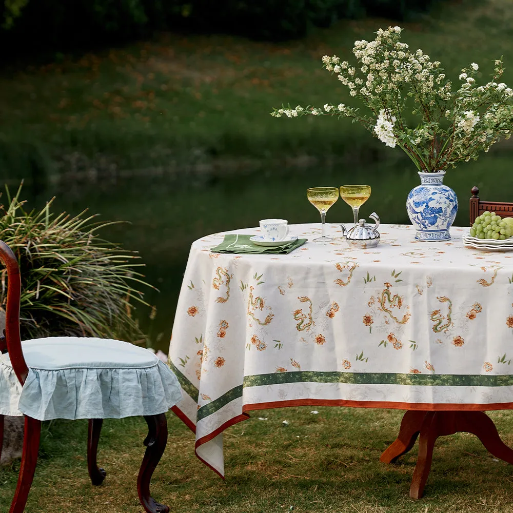 Ling Custom Waterproof Linen Tablecloth