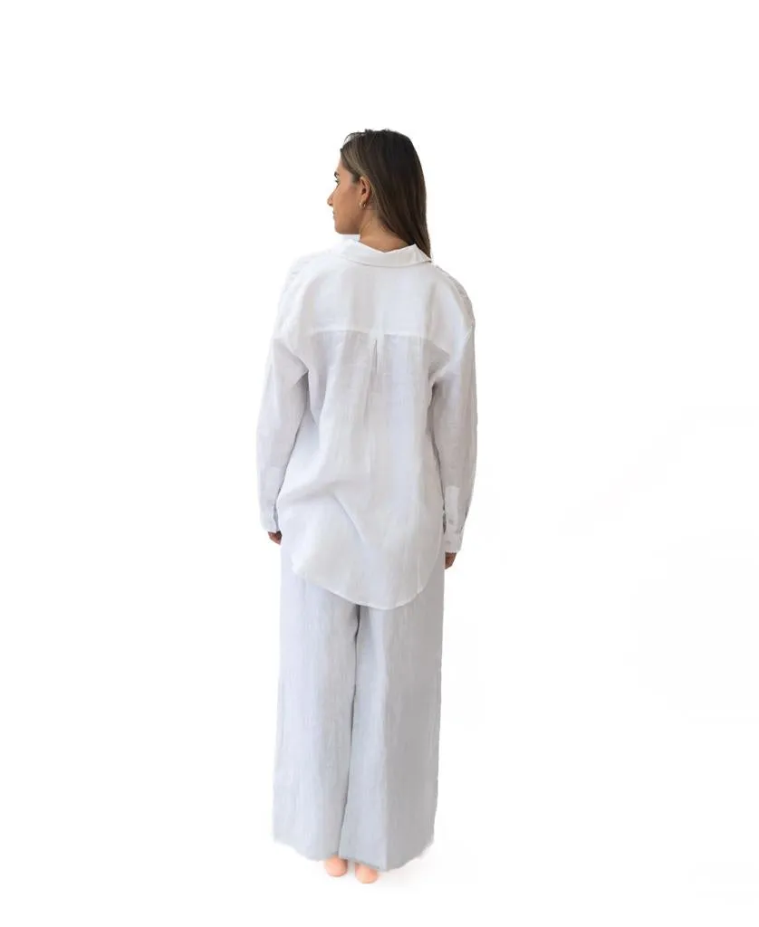 Maeve L/S Shirt | White Linen