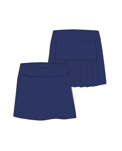 Marisa Pleated Skort - Navy - 16"