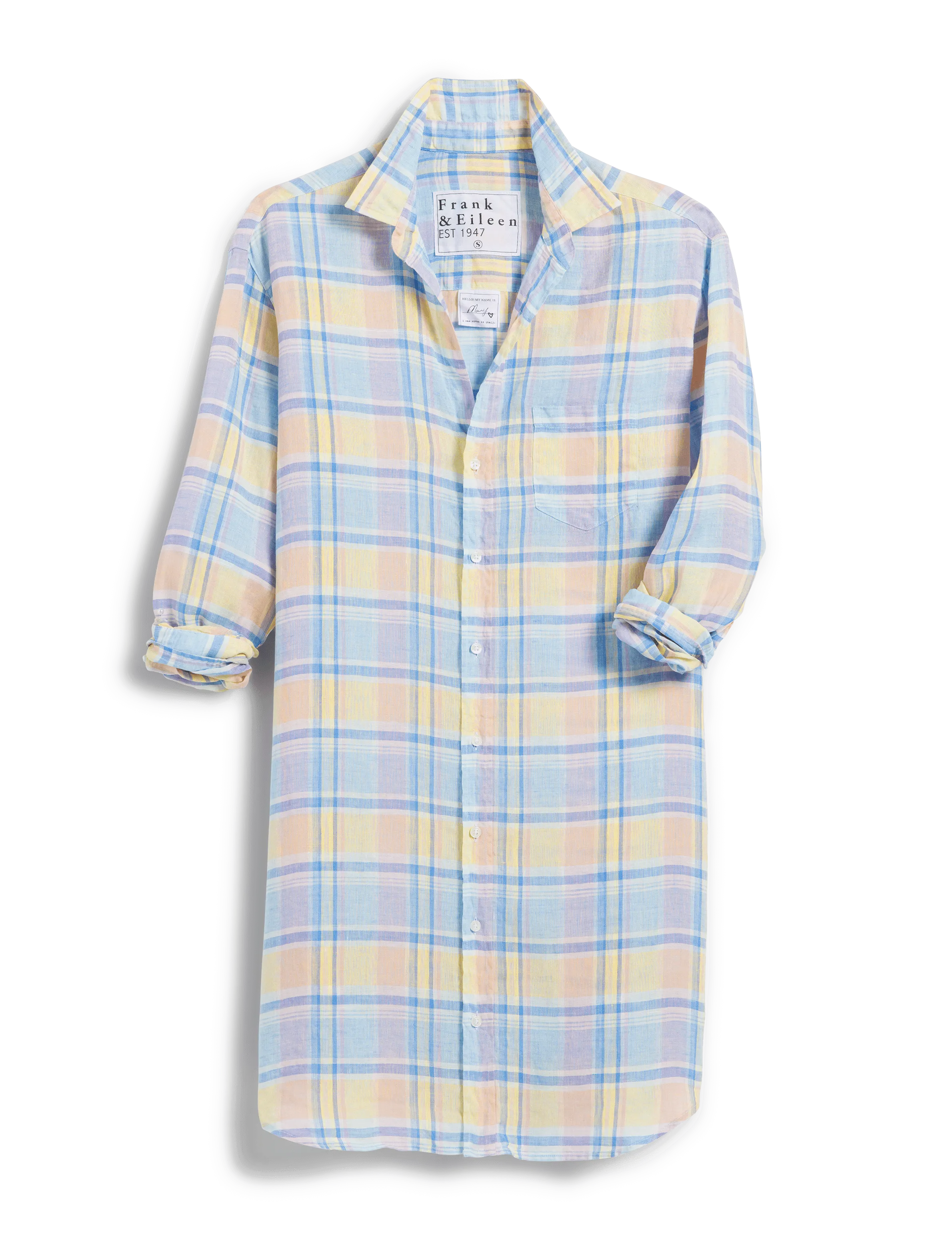 MARY Multi Color Plaid, Classic Linen