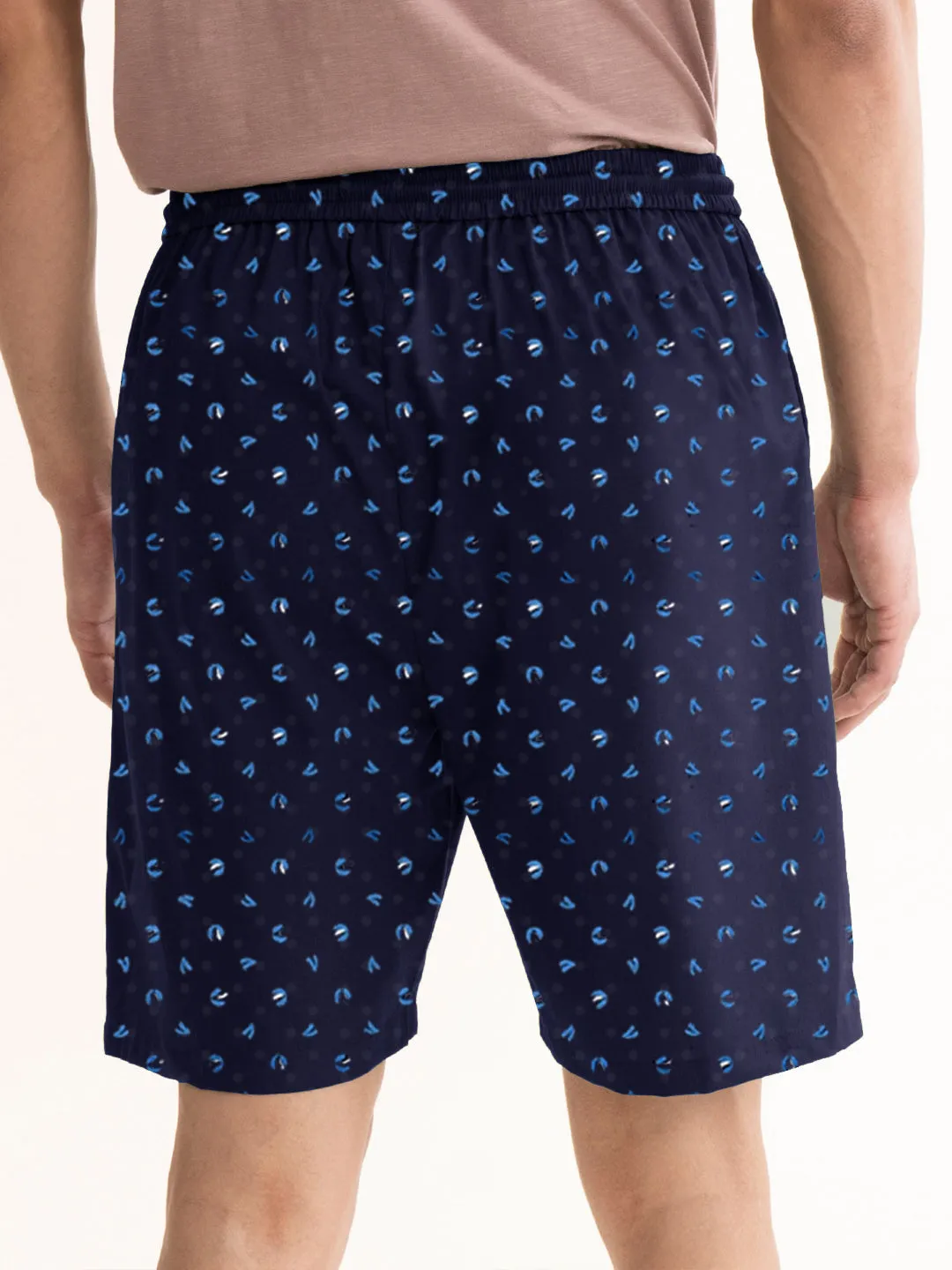 Men's Classic Printed Regular Fit Boxer Premium Shorts Combo (Pack Of 2 ) | Maroon Navy Blue | By LazyChunks