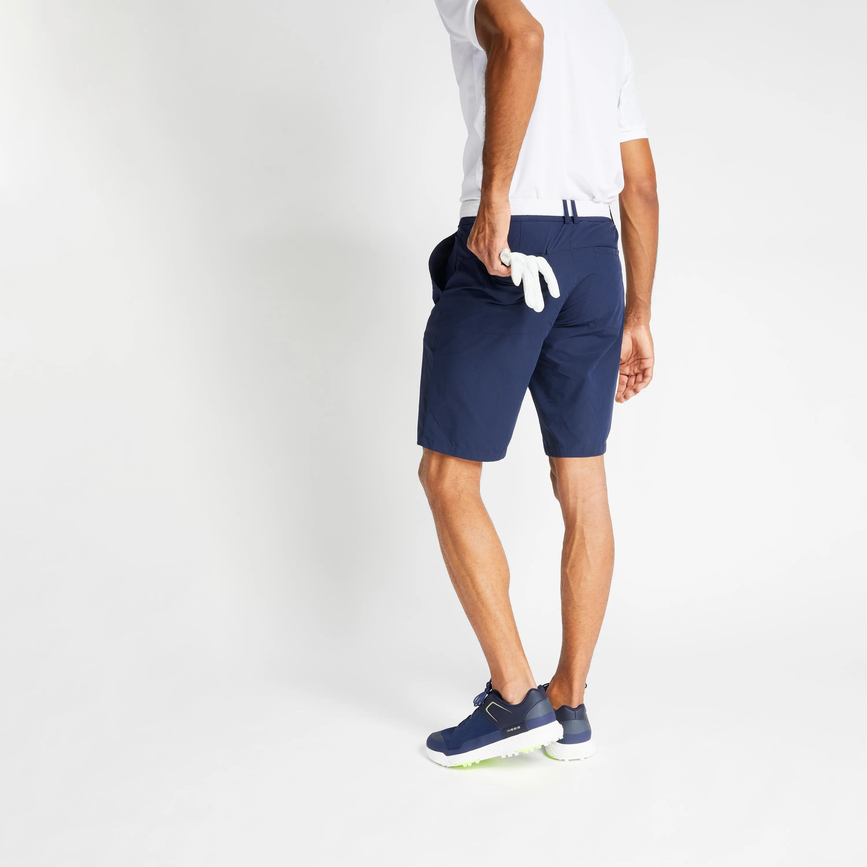 Men's golf shorts - WW500 dark blue INESIS, dark blue