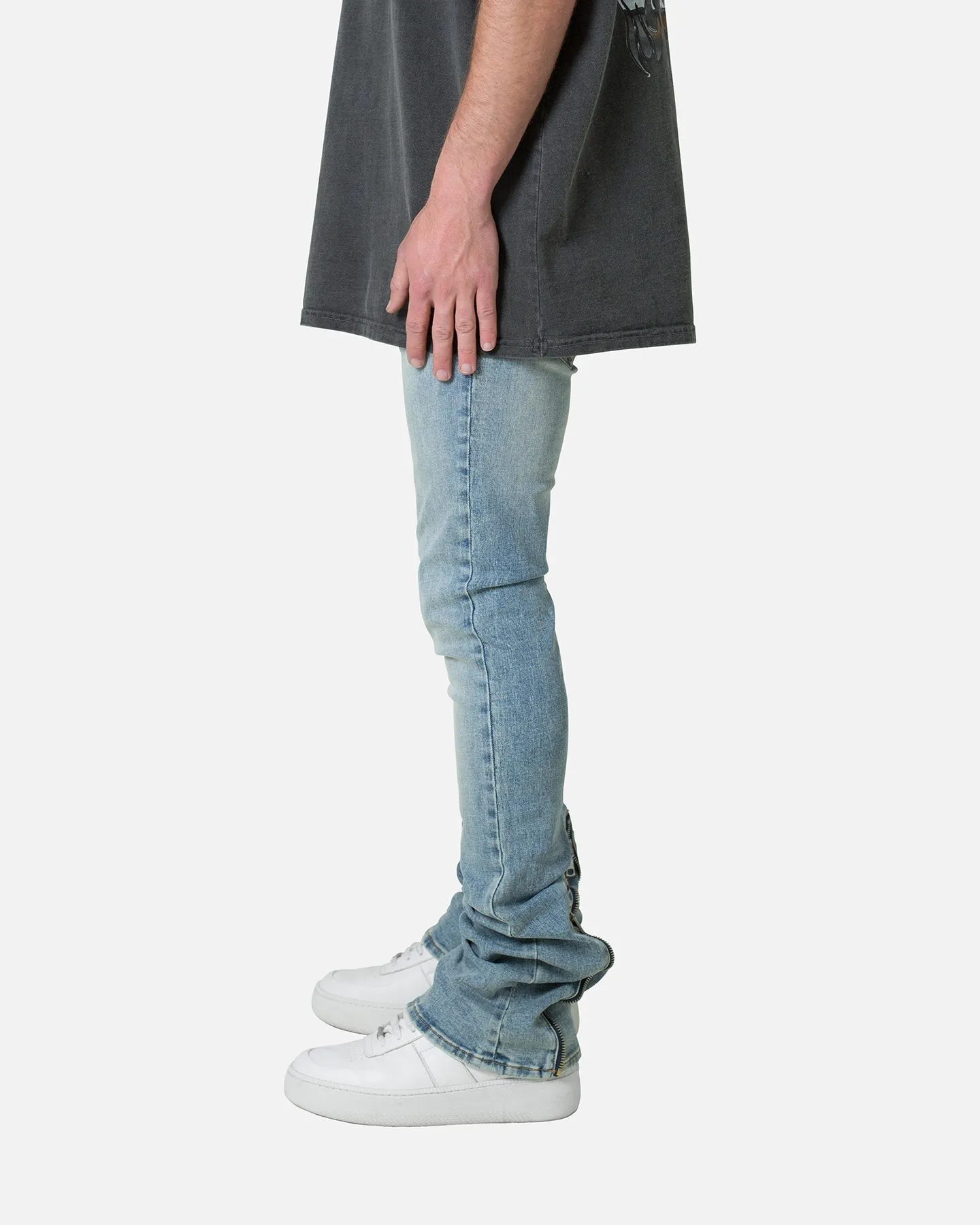 MNML X491 Convertible Skinny Denim Jeans Blue