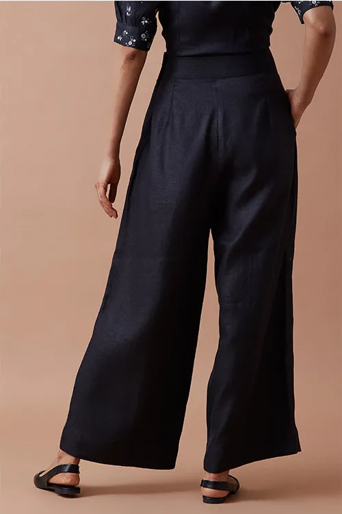 Okhai 'Black Olive' Pure Linen Pant