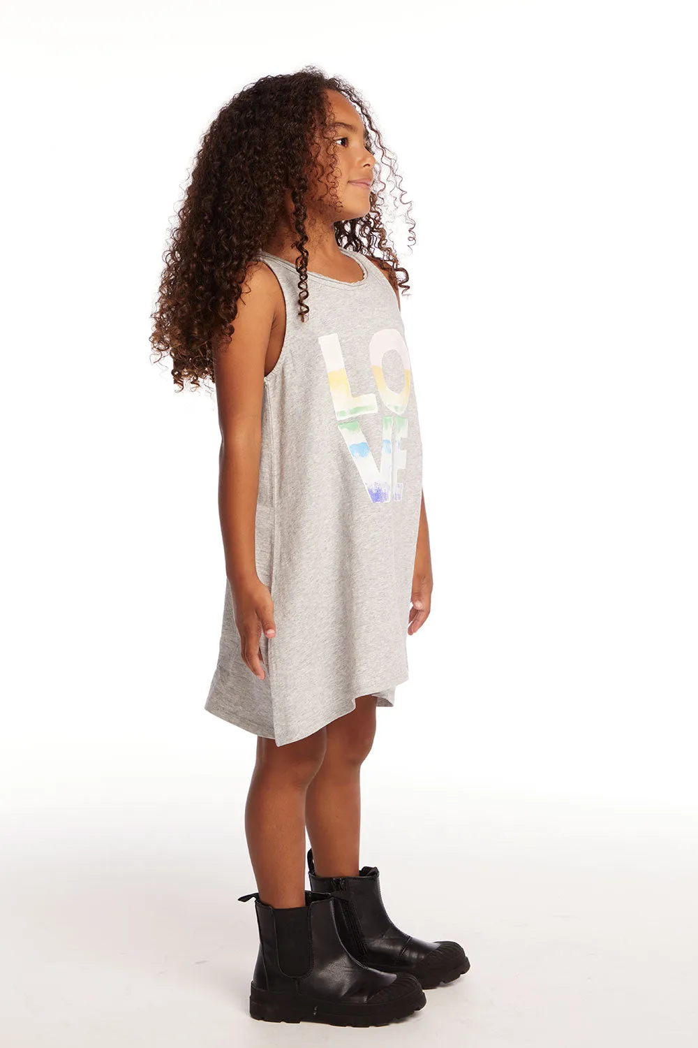 Ombre Love Girls Cotton Jersey Tank Dress