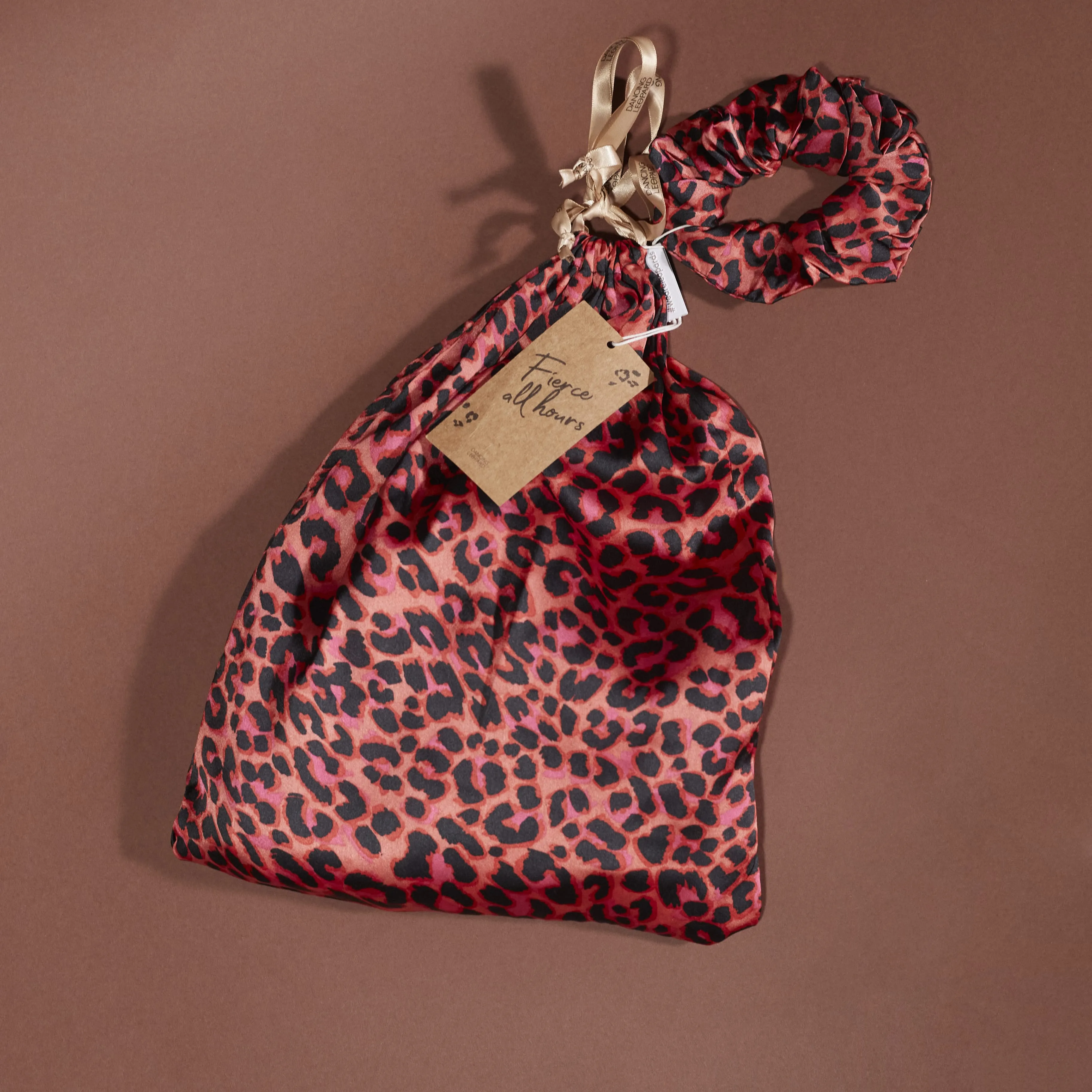 Oona Shortie PJ Set in Ruby Red Leopard