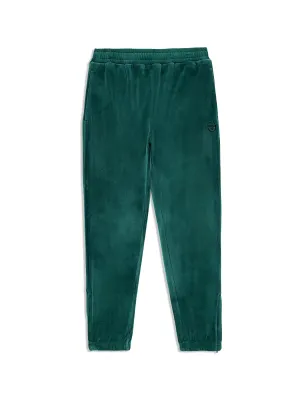 Ostuni Velour Track Pant- Rainforest