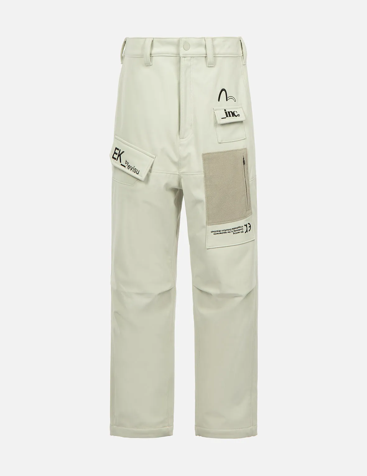 Pocket Patch Seagull Embroidered Pants