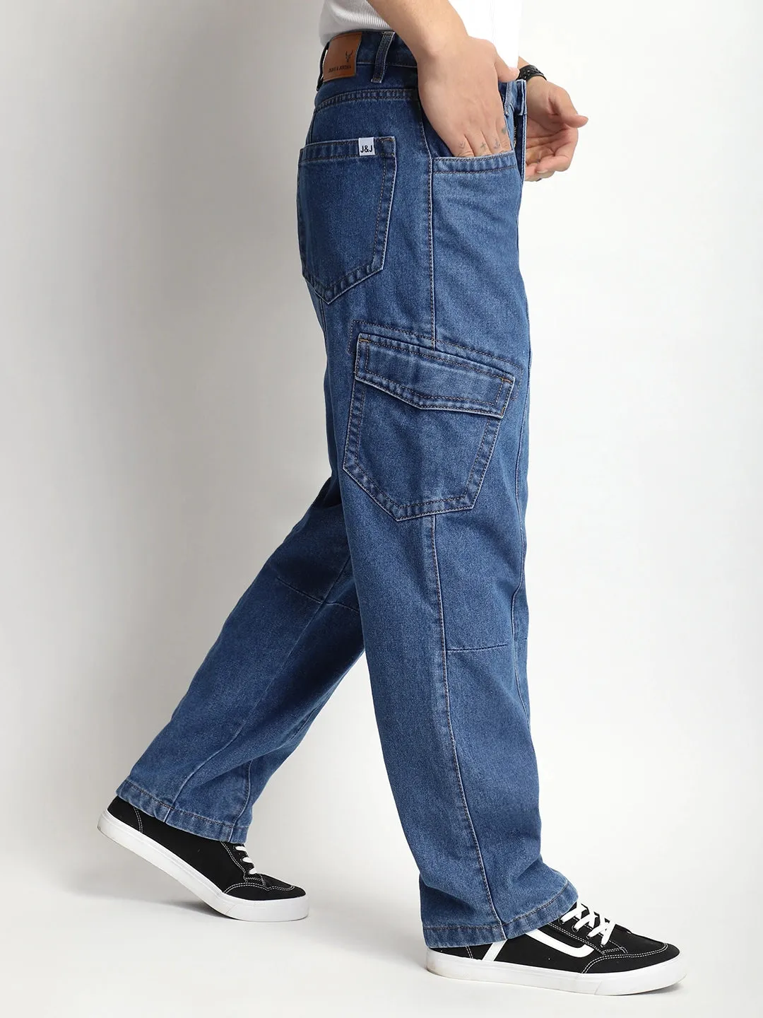 Rugged Terrain Blue Denim Cargo