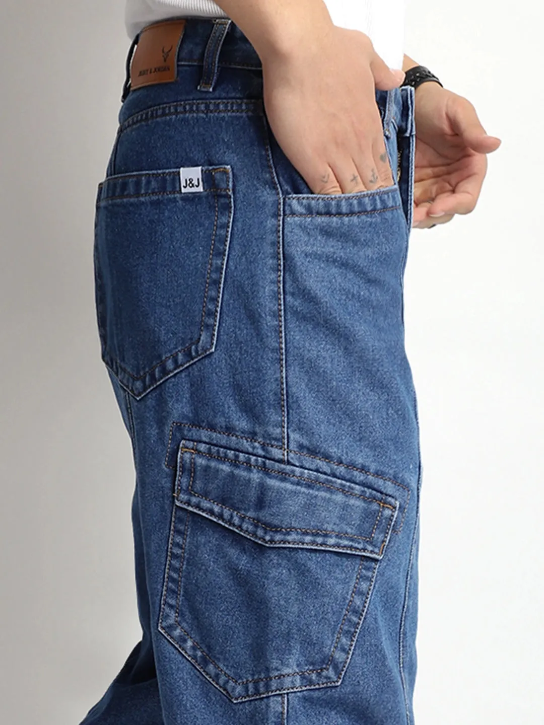 Rugged Terrain Blue Denim Cargo