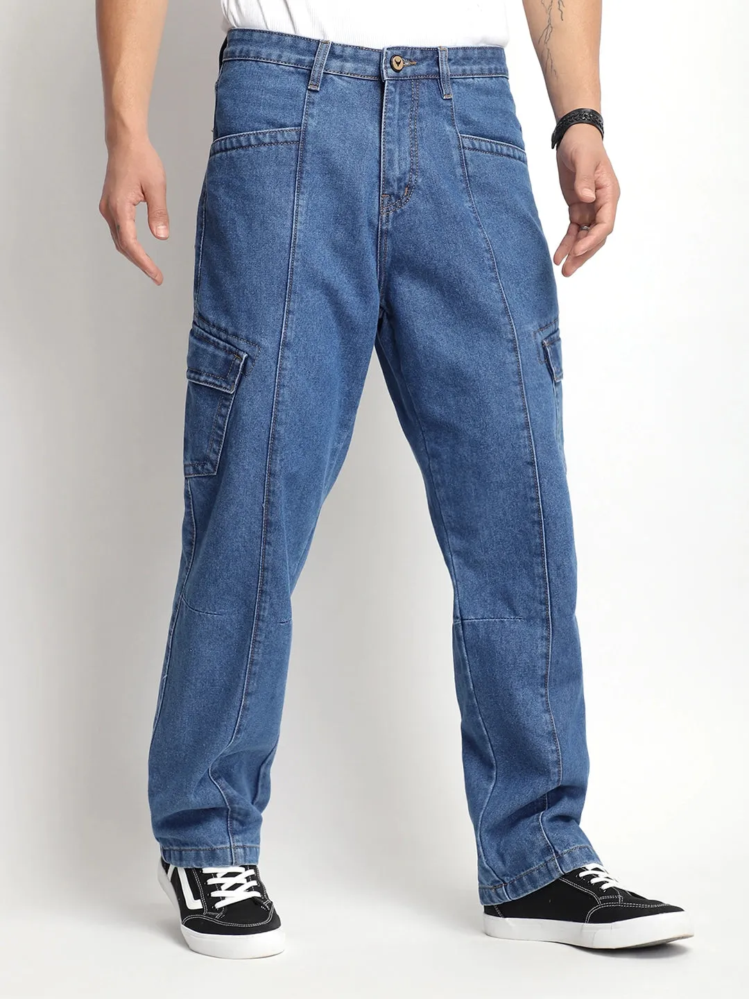 Rugged Terrain Blue Denim Cargo