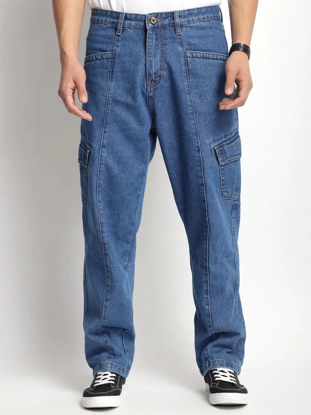 Rugged Terrain Blue Denim Cargo