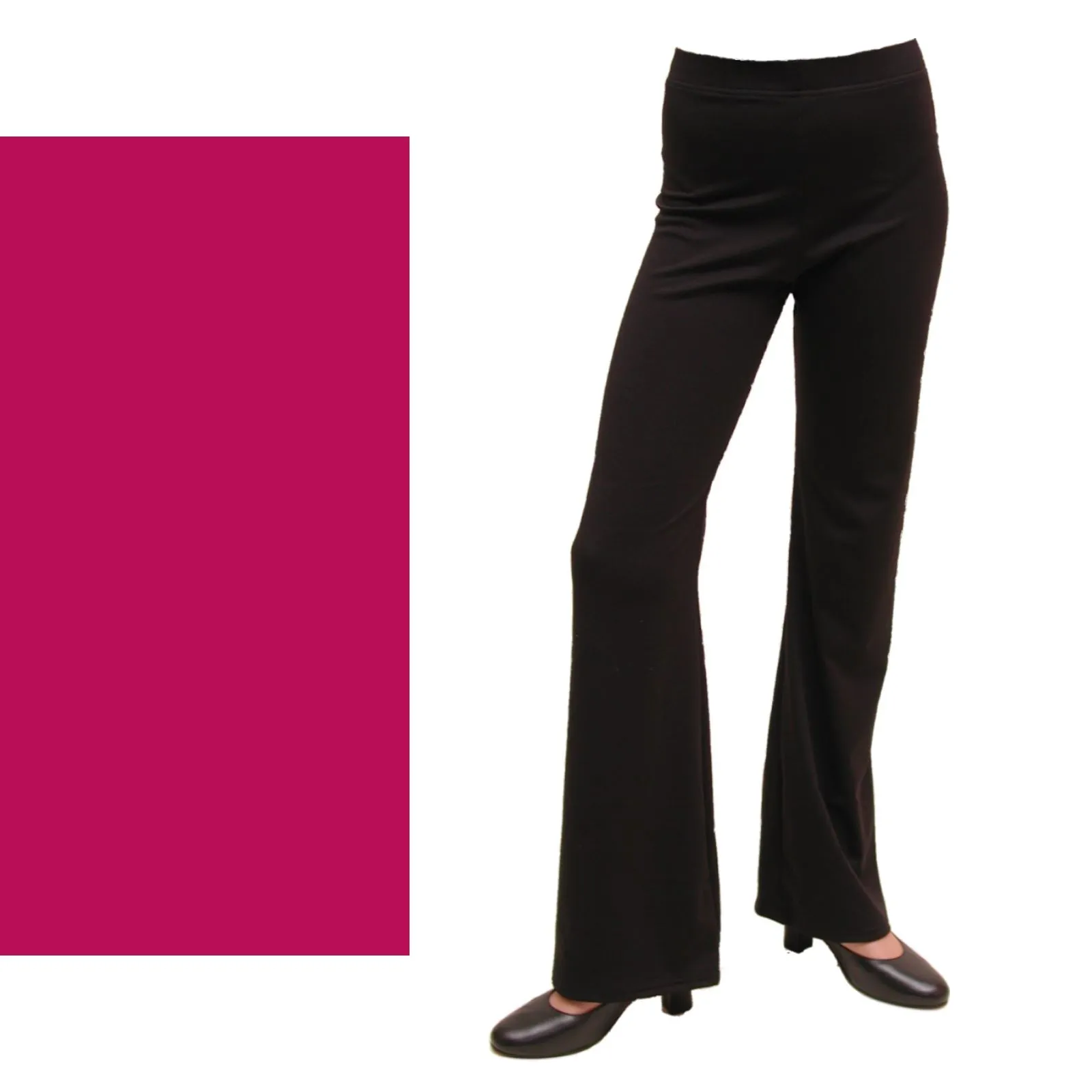 SALE - DANNI - LYCRA JAZZ PANTS / TROUSERS - DARK CERISE