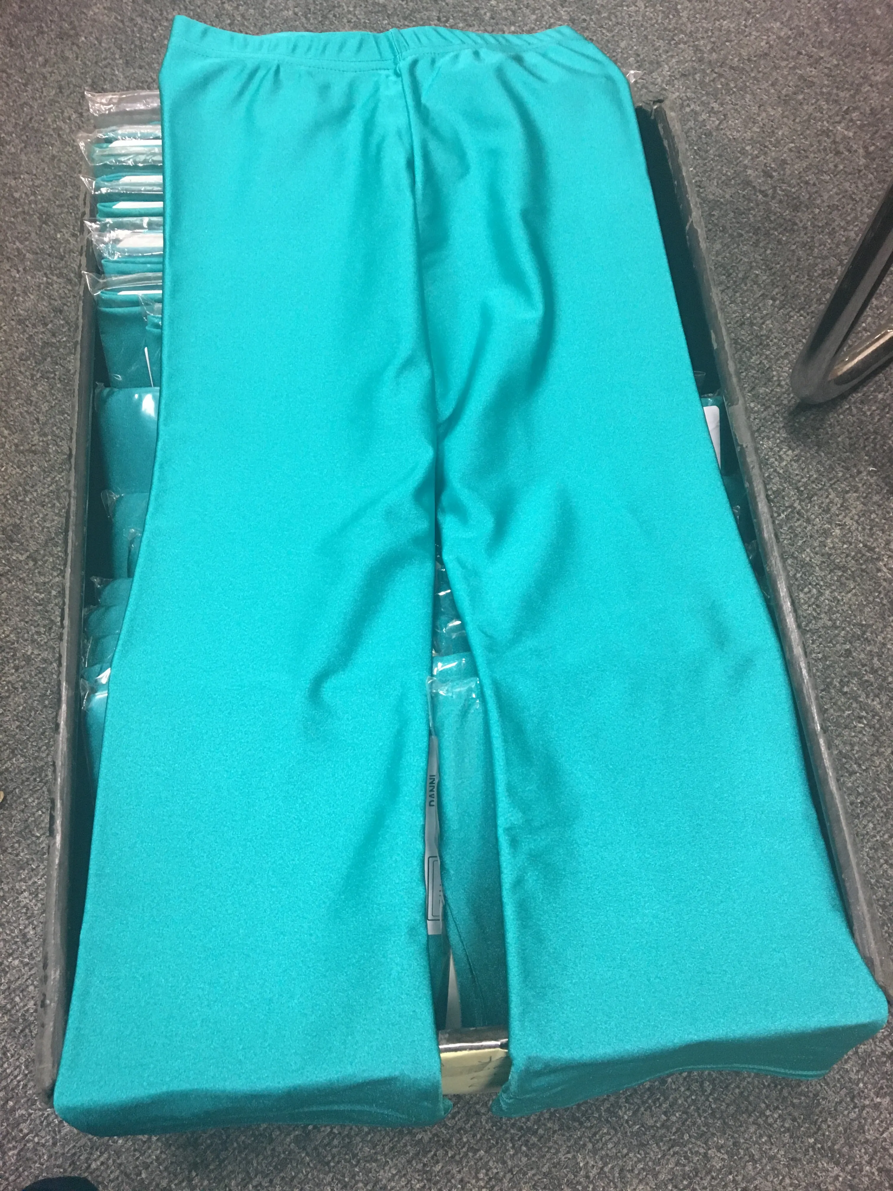 SALE - DANNI - LYCRA JAZZ PANTS / TROUSERS - JADE GREEN