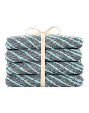 Set of 4 Turkish Beach Towels Nautical Series Pestemal 36"x63" , Stingray