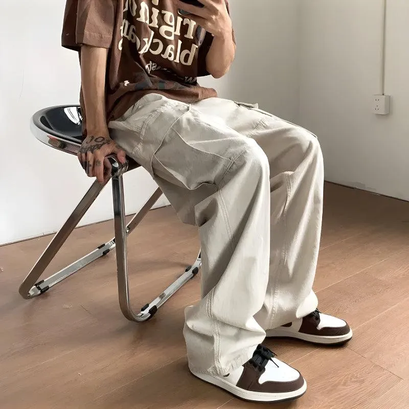 Side Belt Detailed Baggy Cargo Pants