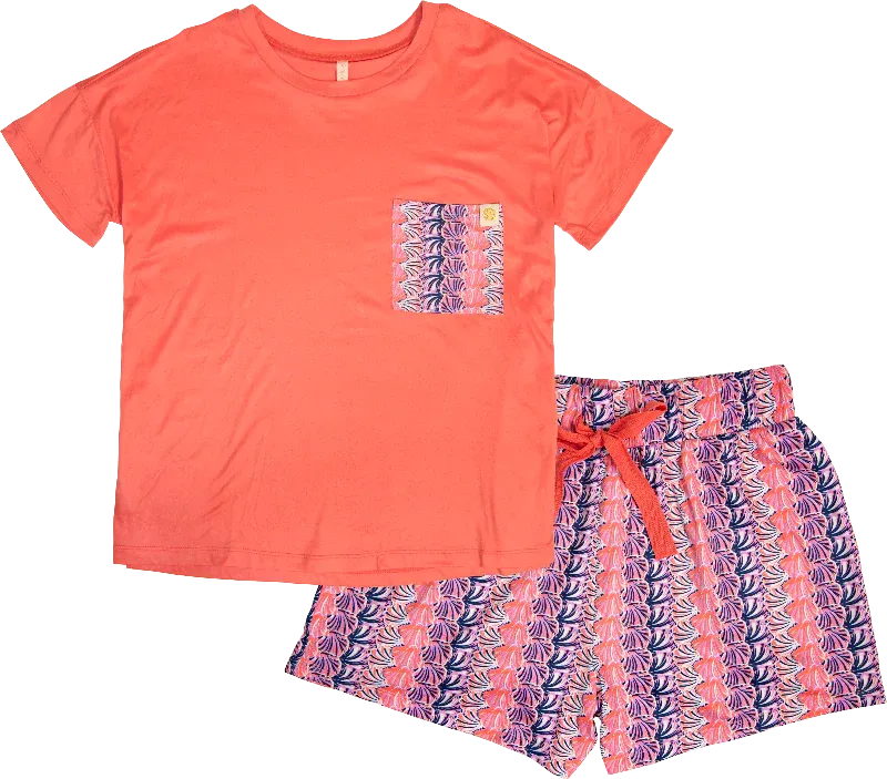 Simply Southern Pajama Short Set- Scallop