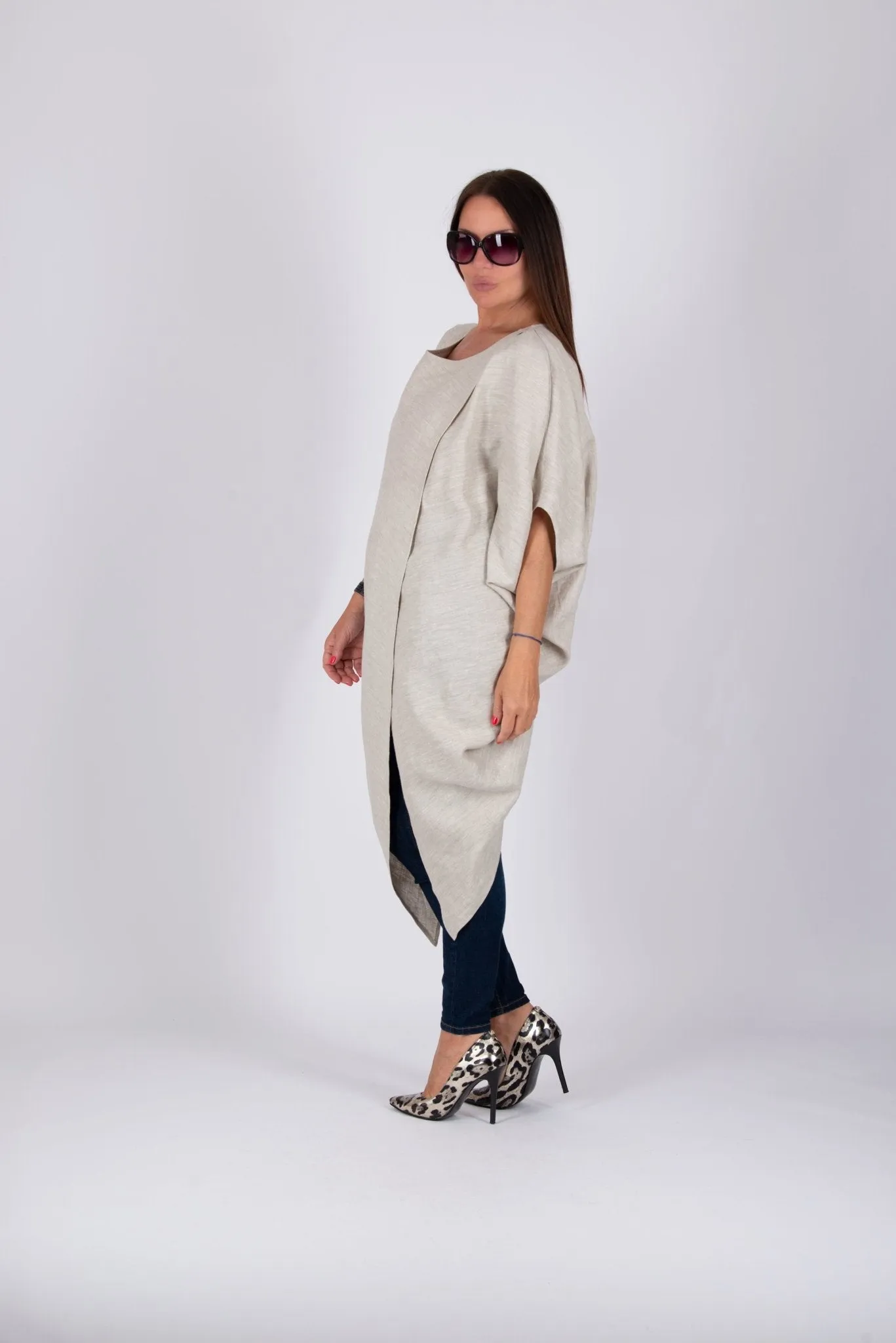 Sleeveless Linen Tunic FABIANA