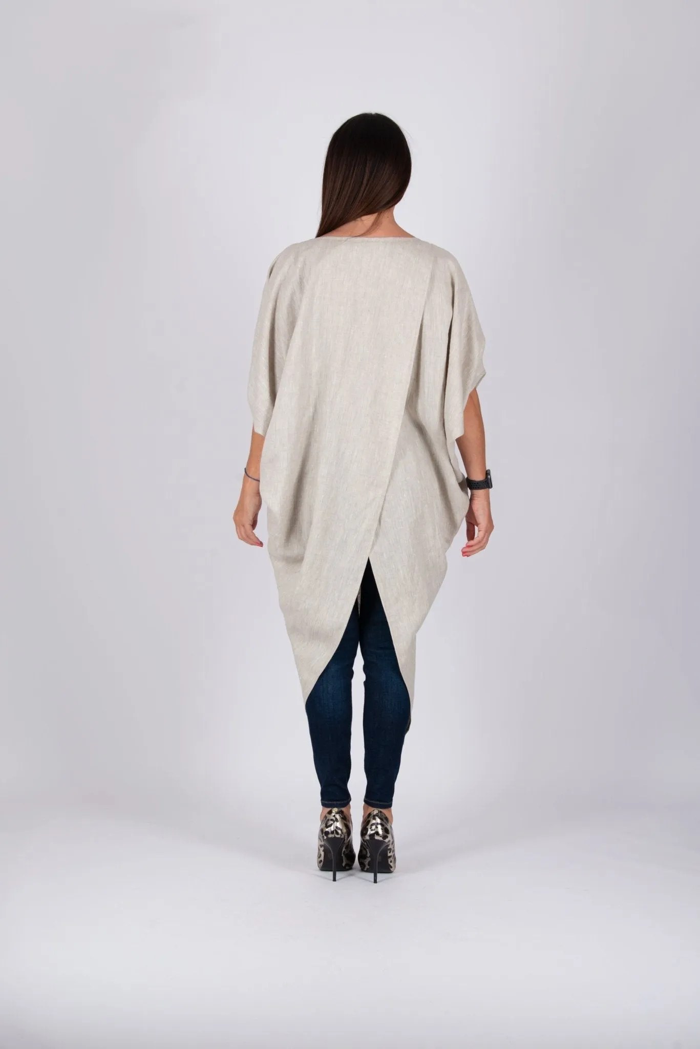 Sleeveless Linen Tunic FABIANA